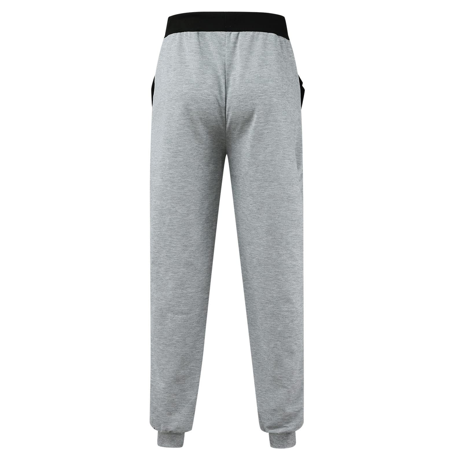 AMDBEL Men's Big & Tall Cargo Sweatpants - Heavyweight Stretch Joggers with Elastic Waist & Drawstring | Casual Workout, Outdoor Hiking & Travel Pants