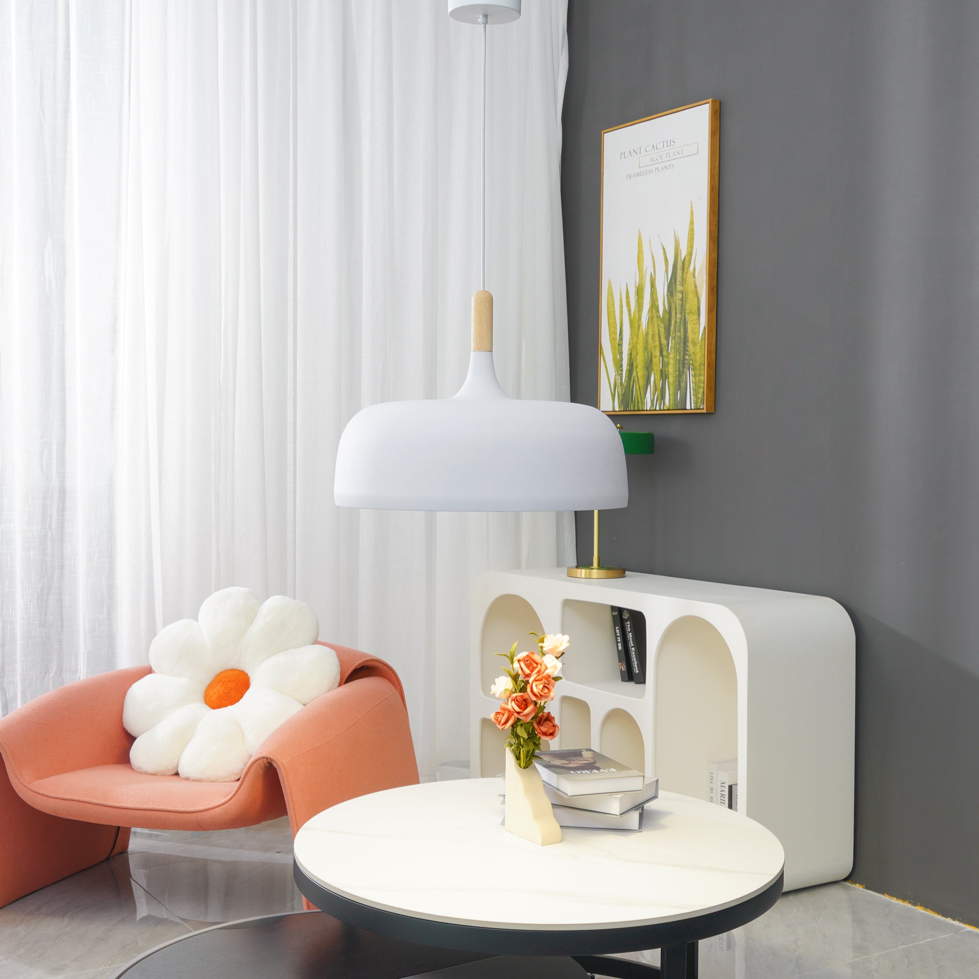 Stylish Acorn Pendant Light Fixture - Modern Hanging Ceiling Lamp for Kitchen Island, Dining Room & Bedroom Decor