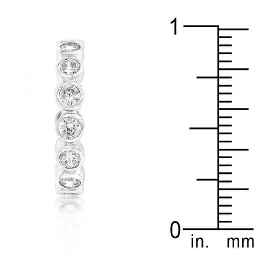 14K Gold Linked Bezel Eternity Band Ring for Women - Stackable Wedding Band, Anniversary Gift, Everyday Jewelry for Special Occasions