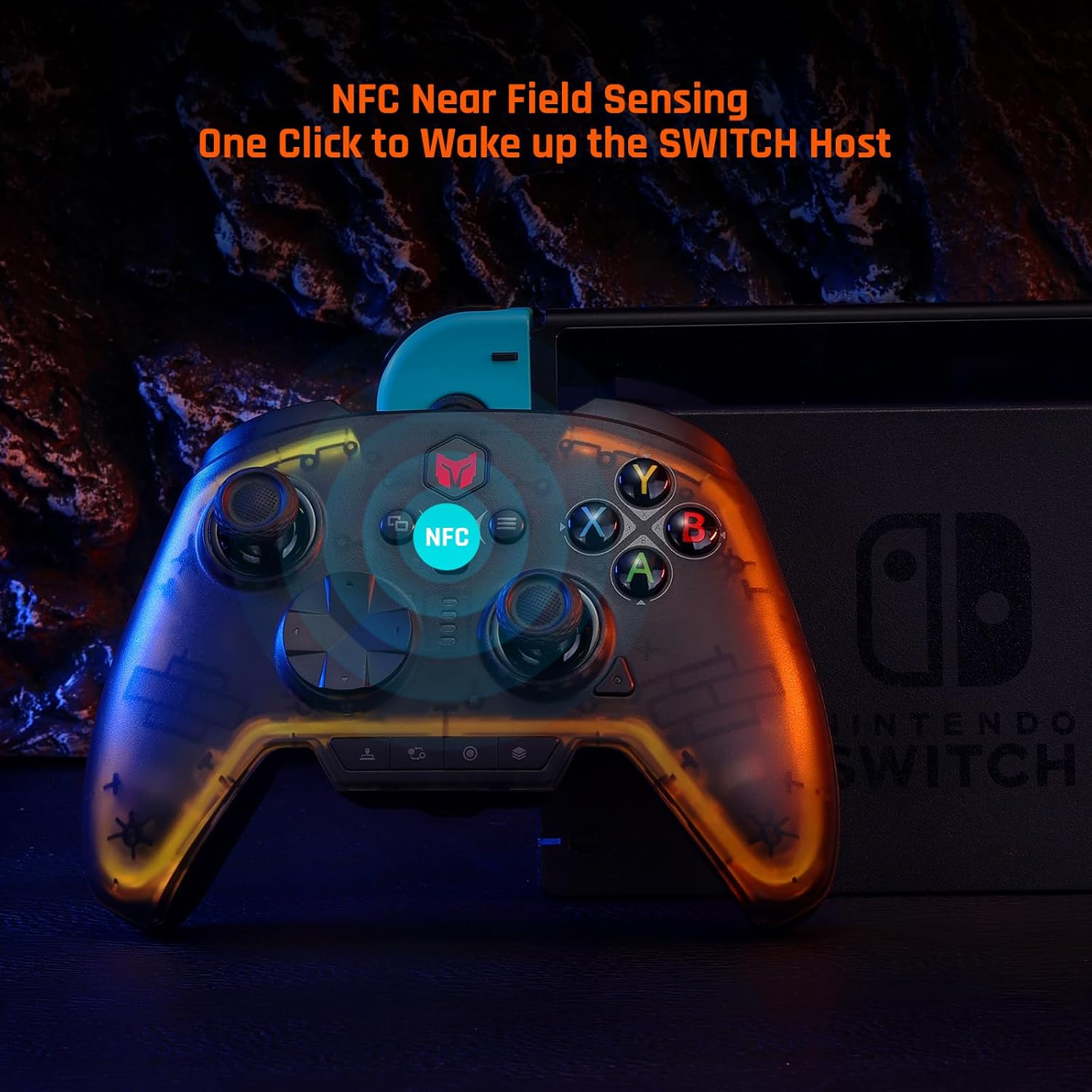BIGBIG WON Rainbow2 Pro Wireless Switch Controller Combo - Ergonomic Design for Nintendo Switch/Switch Lite/OLED - Perfect for Multiplayer Gaming, Travel & Family Game Nights