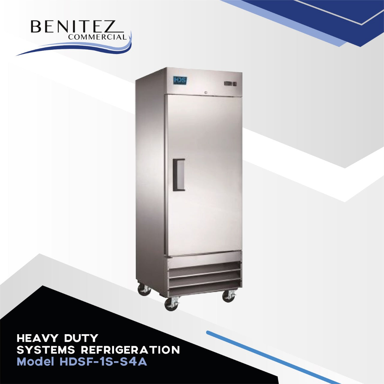 Heavy Duty Refrigeration System HDSR 1S S4A - Commercial Freezer for Restaurants, Grocery Stores & Food Service Businesses