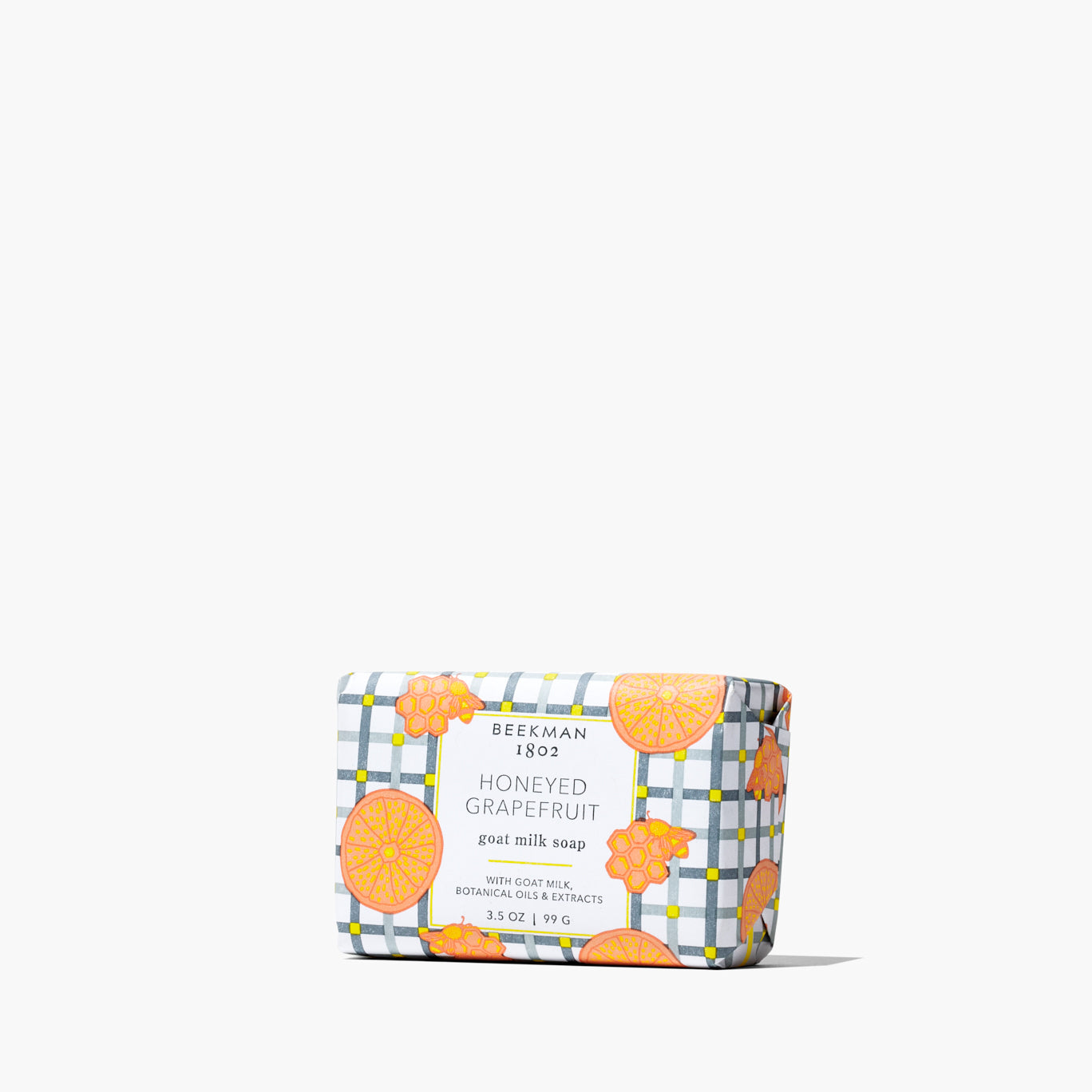 Natural Honey Grapefruit Goat Milk Soap - Moisturizing & Exfoliating Handmade Bar Soap for Dry Skin - Perfect for Daily Face & Body Cleansing, Spa & Gift Giving