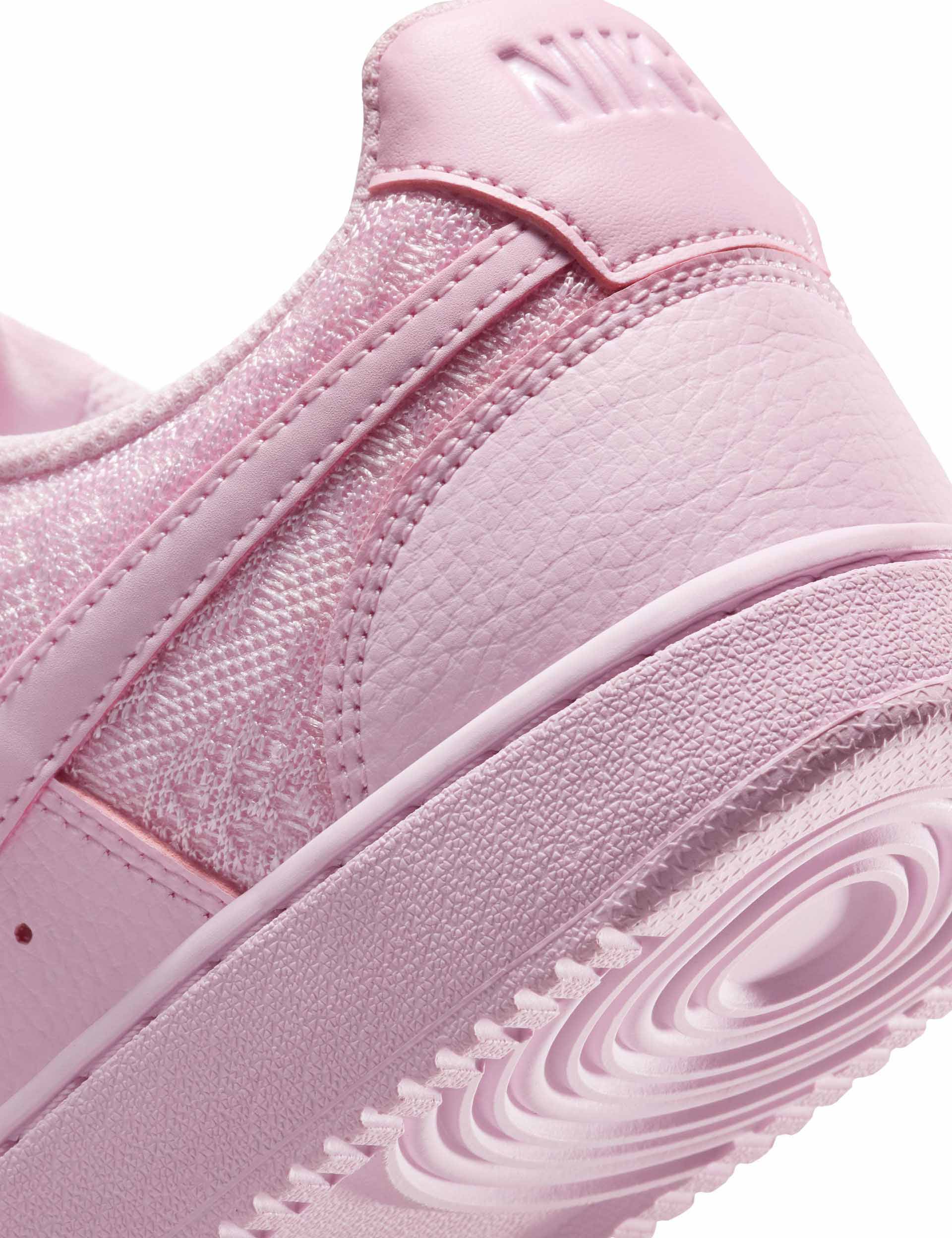 Nike Court Vision Low Sneakers for Women - Lightweight Pink Foam Comfortable Casual Shoes for Walking, Running & Everyday Wear