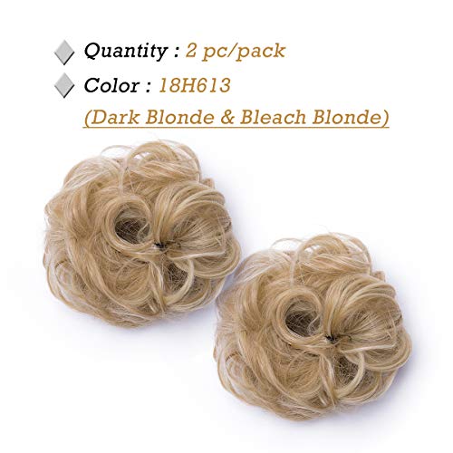 Messy Bun Hair Extension for Curly Hair - Clip-in Updo Hairpiece for Women | Perfect for Weddings, Parties & Everyday Styling