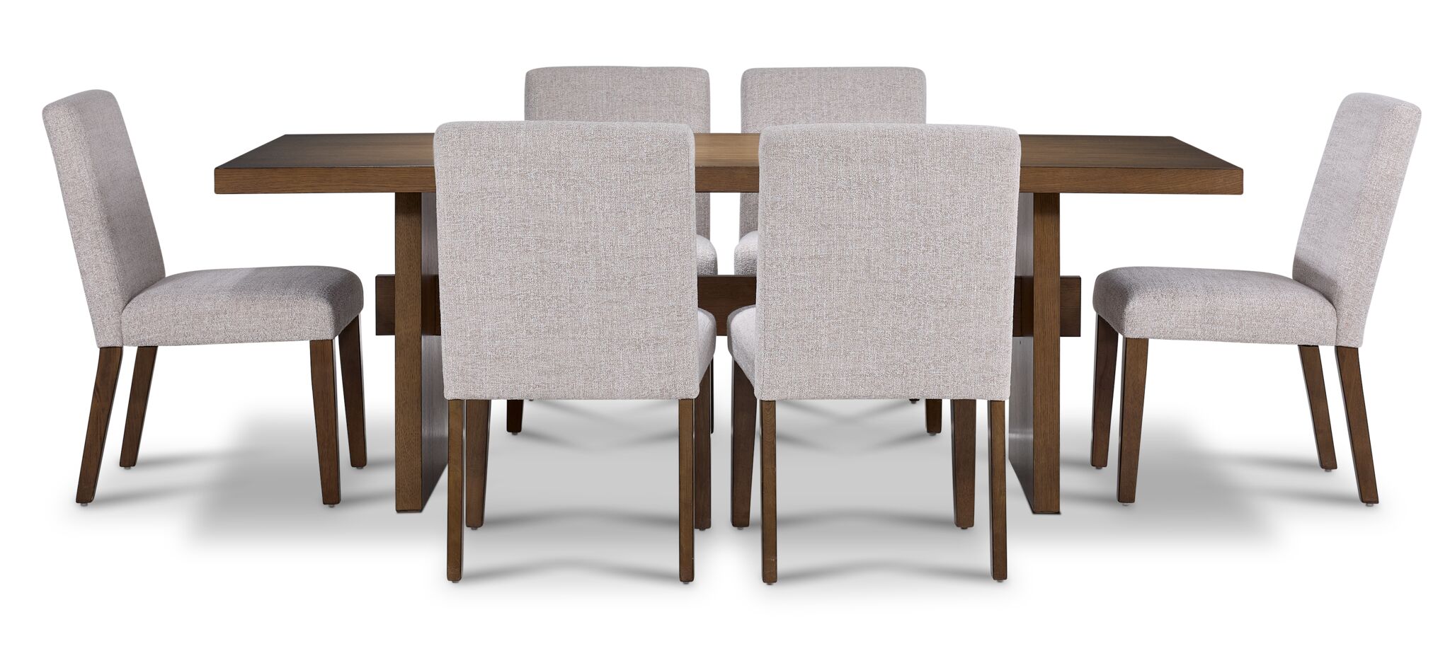 7-Piece Biscotti Dining Set in Light Brown - Perfect for Kitchen, Dining Room & Small Spaces