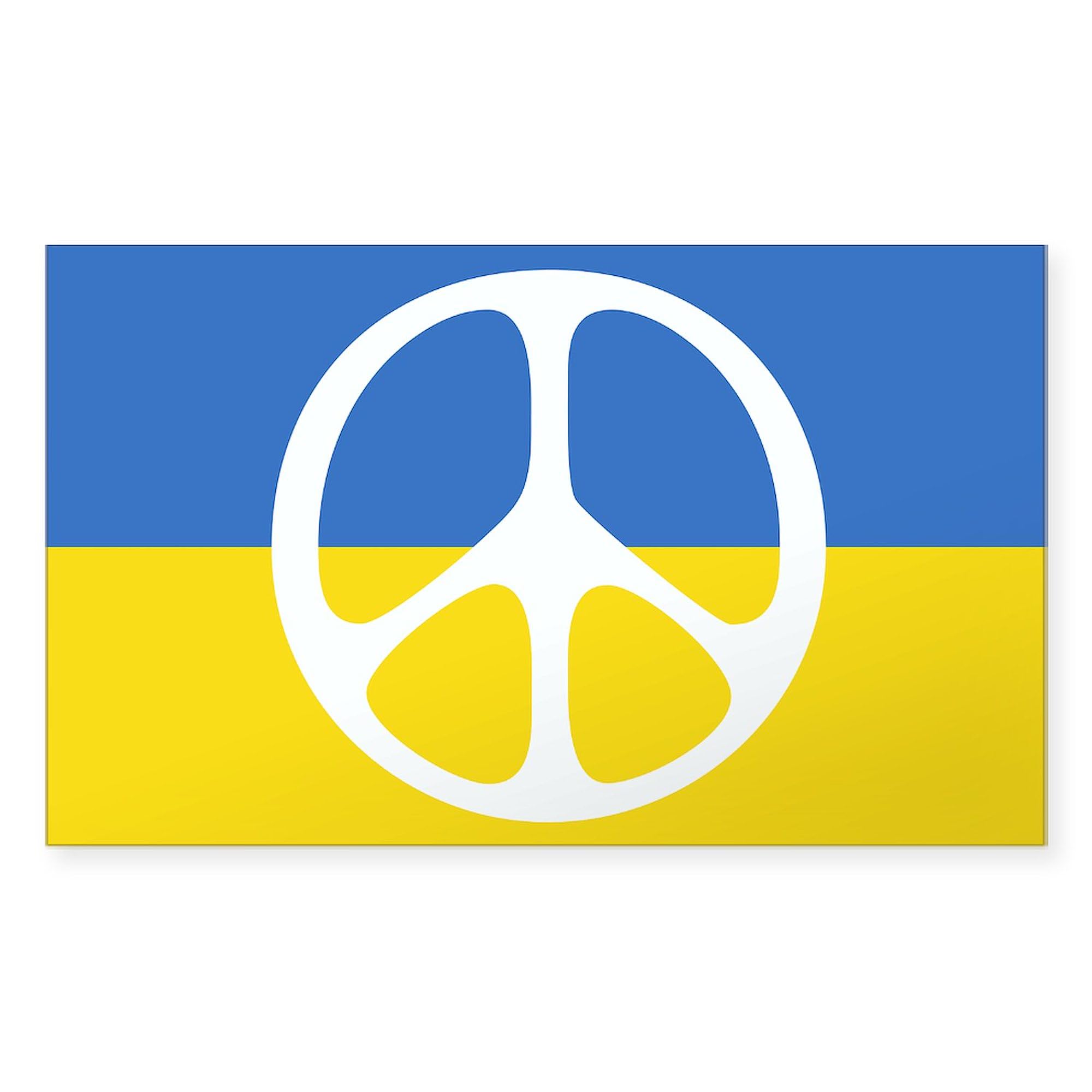 Pray for Peace in Ukraine Car Sticker - Waterproof Vinyl Bumper Decal for Cars, Laptops, Windows - Show Support for Ukraine (3.5