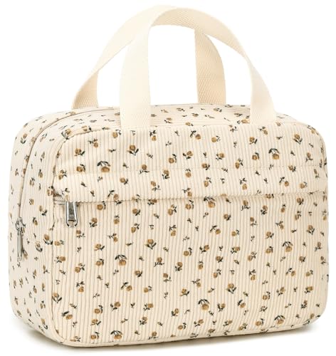 Corduroy-beige floral