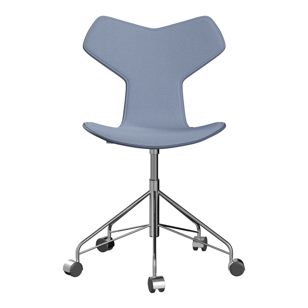 Premium Grand Prix Swivel Office Chair 3131 - Ergonomic Mesh Back with Colored Ash Frame & Front Upholstery - Perfect for Home Office, Gaming Setup, and Conference Rooms