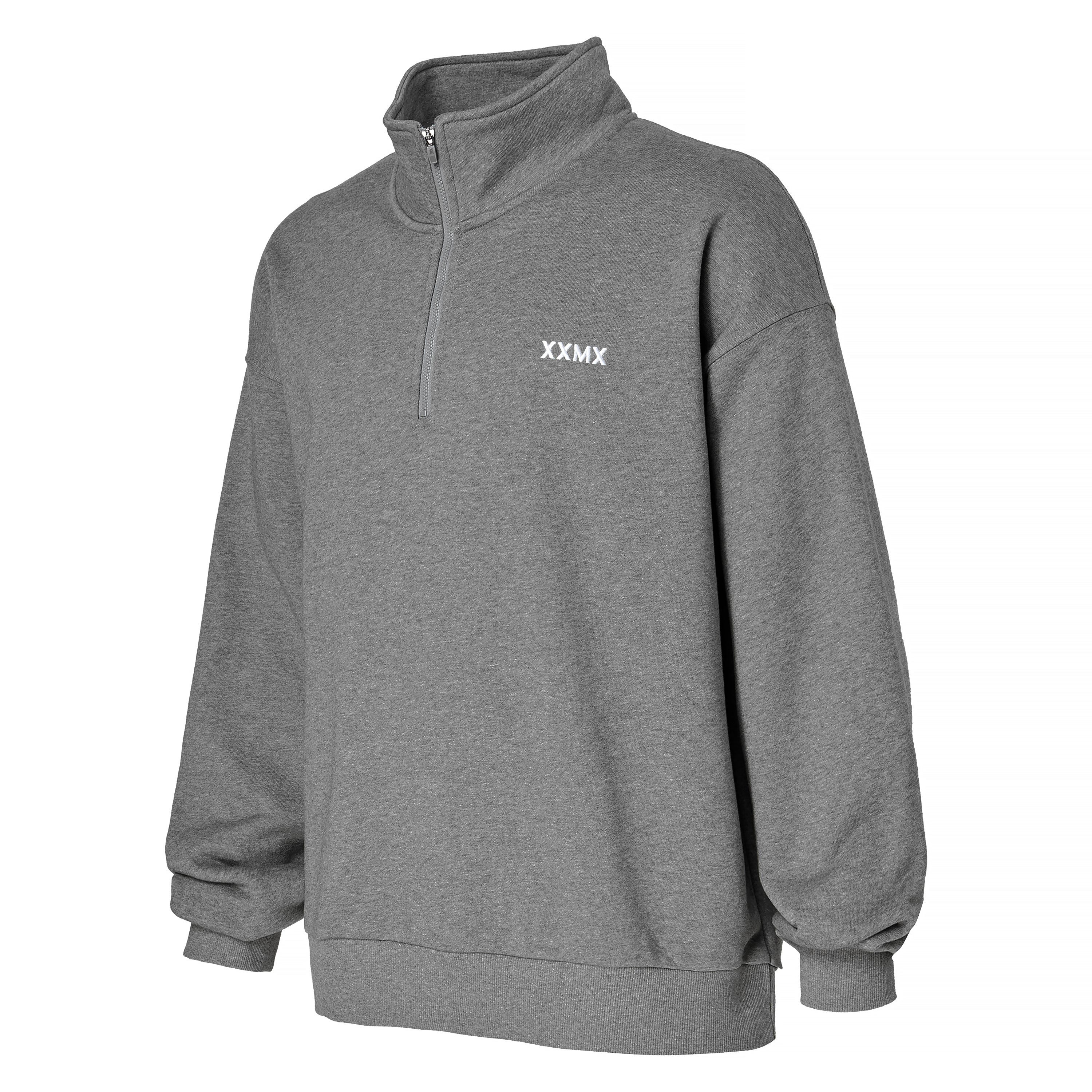 French Terry Half Zip Up Sweatshirt for Men & Women - Soft Casual Pullover Hoodie for Gym, Running, and Everyday Wear