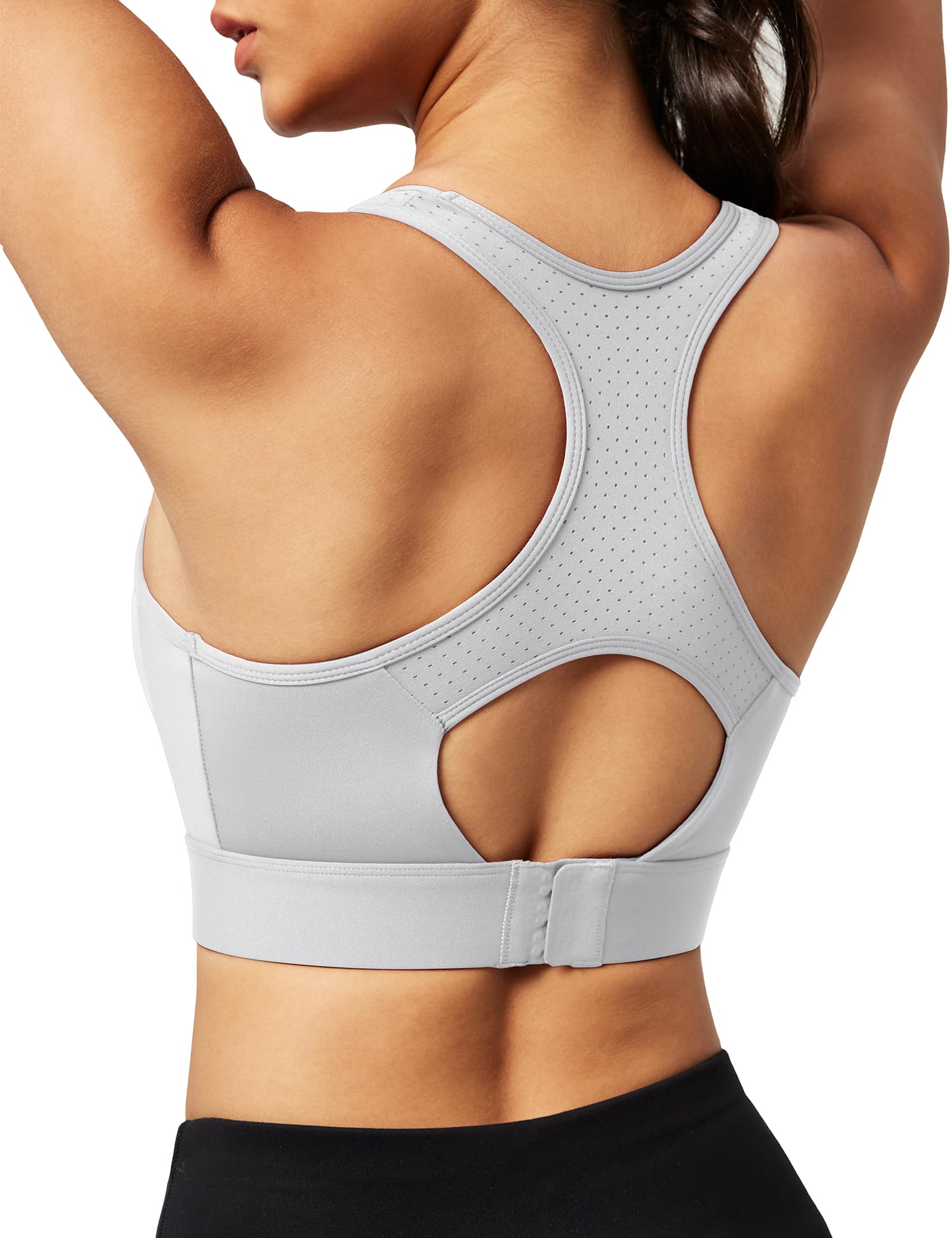 High Impact Sports Bras for Women - Maximum Support Push Up Workout Running Bra for Large Bust - Racerback Design for Gym, Yoga & Active Lifestyle