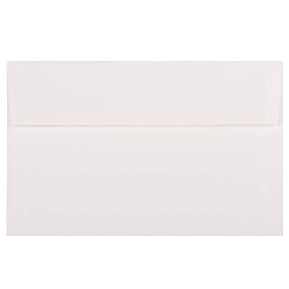 JAM PAPER A10 Strathmore Invitation Envelopes 6 x 9 1/2 Inches - Premium Bright White Linen Texture - Bulk Pack of 1000 Envelopes per Carton - Perfect for Wedding Invitations, Business Correspondence & Greeting Cards
