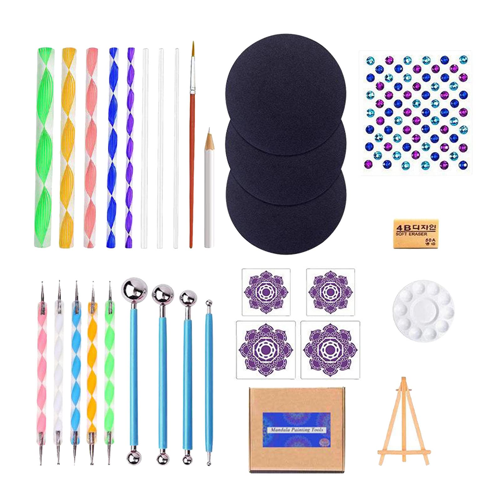 31-Piece Mandala Dotting Tools Set for Rock Painting, Stone Art & Drafting - Perfect for DIY Crafts, Home Decor & Relaxation Therapy