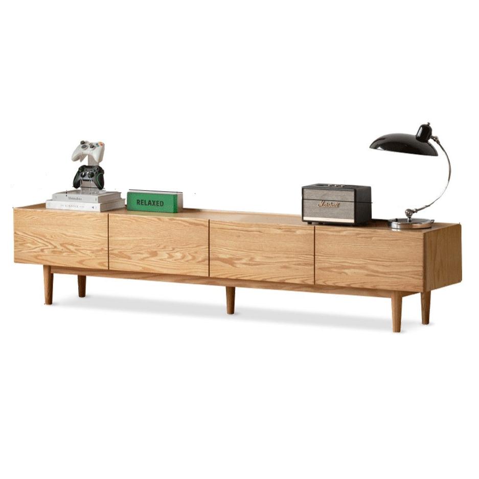 78.7x13.7x16.5 inch / 200x35x42 cm / Natural wood color / TV cabinet drawer style