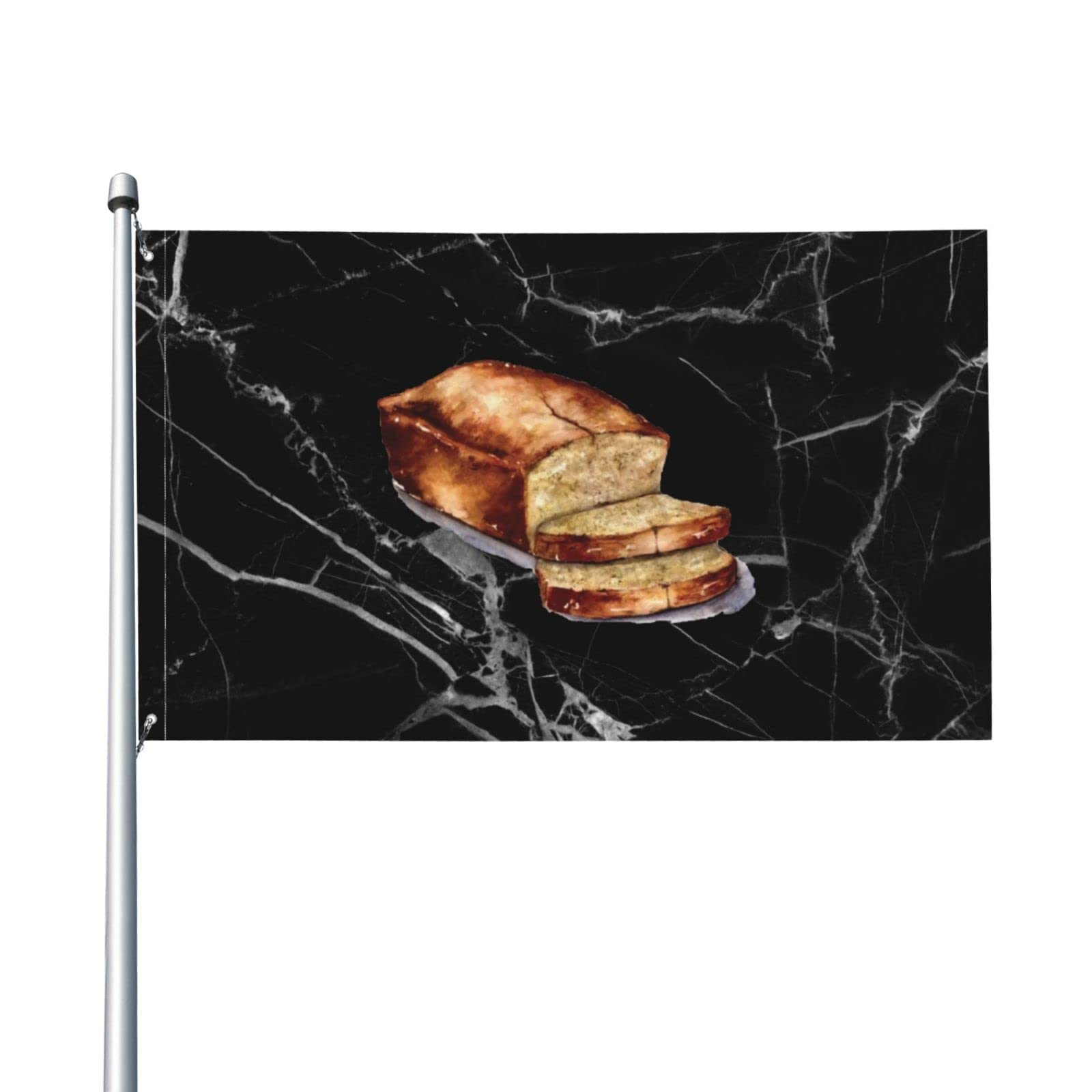 Funny Garden Flags for Outdoor Decor - 3x5ft Veswiya Bread-Themed Yard Banner for Home, Lawn, and Party Decorations | Perfect for Holidays, Birthdays, and Seasonal Celebrations