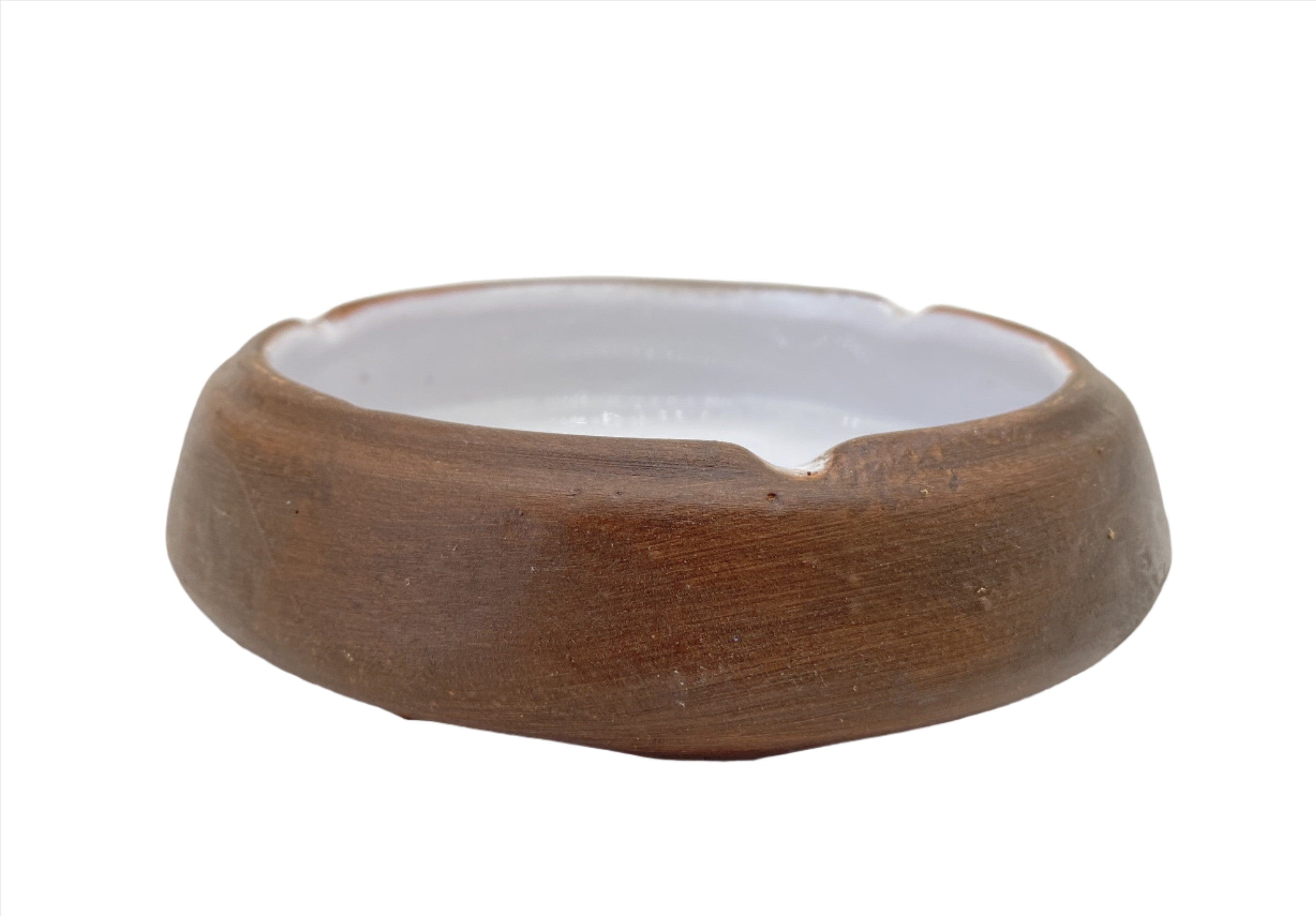 4.5x1.25 Inch Ceramic Clay Ashtray - Handmade Pottery for Cigarettes, Cigars & Herbs | Perfect for Home, Office & Outdoor Use