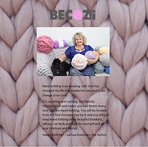 Hand Knitting Yarn Kit - Premium Soft Wool for DIY Knitting Projects, Crochet & Crafting - Perfect for Scarves, Hats & Home Decor (100% Natural Fiber)