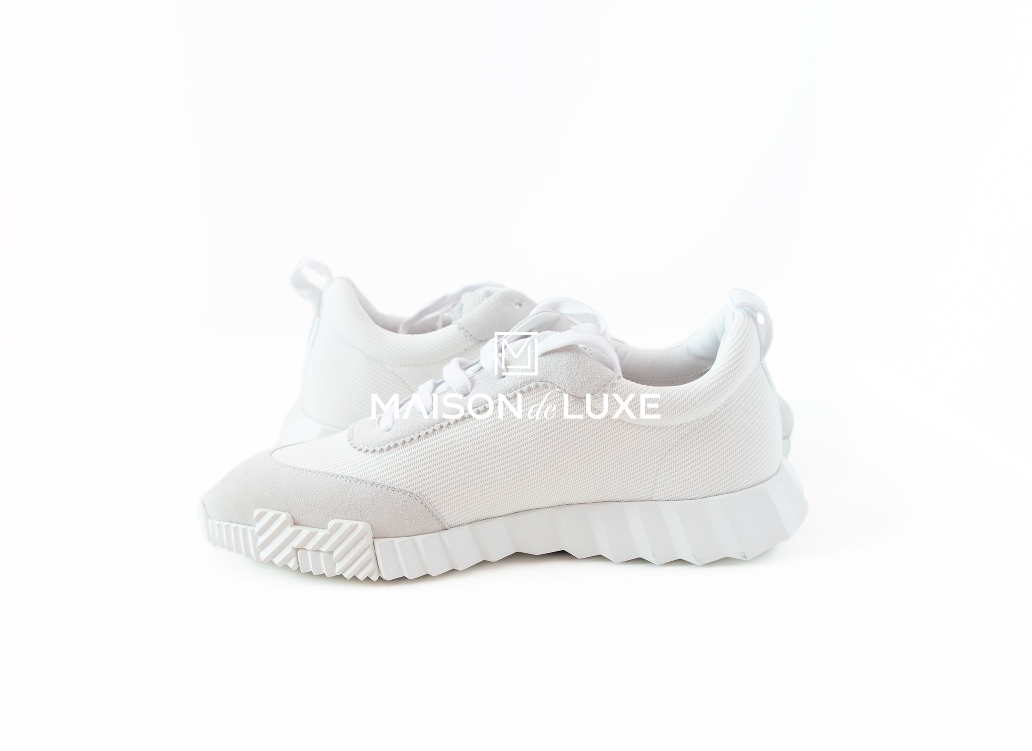 Hermes Men's White Bouncing 43 Sneakers - Luxury Comfortable Running Shoes for Men | Perfect for Casual Wear, Gym & Outdoor Activities