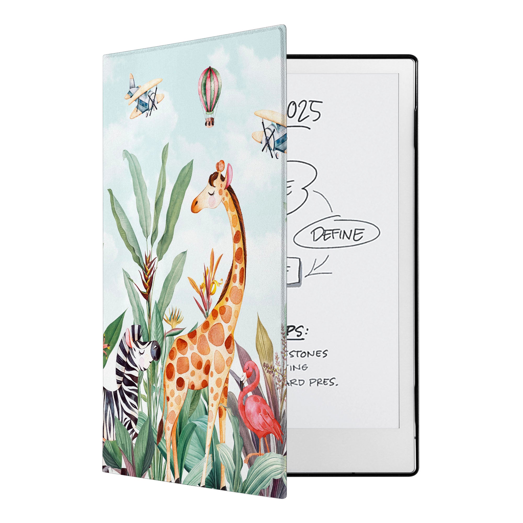 Premium reMarkable 2 Tablet Case & Marker Plus Stylus Bundle - Waterproof Protective Cover with Rainforest Animal Design for Digital Note Taking, Drawing & E-Reading - Perfect for Students, Professionals & Artists