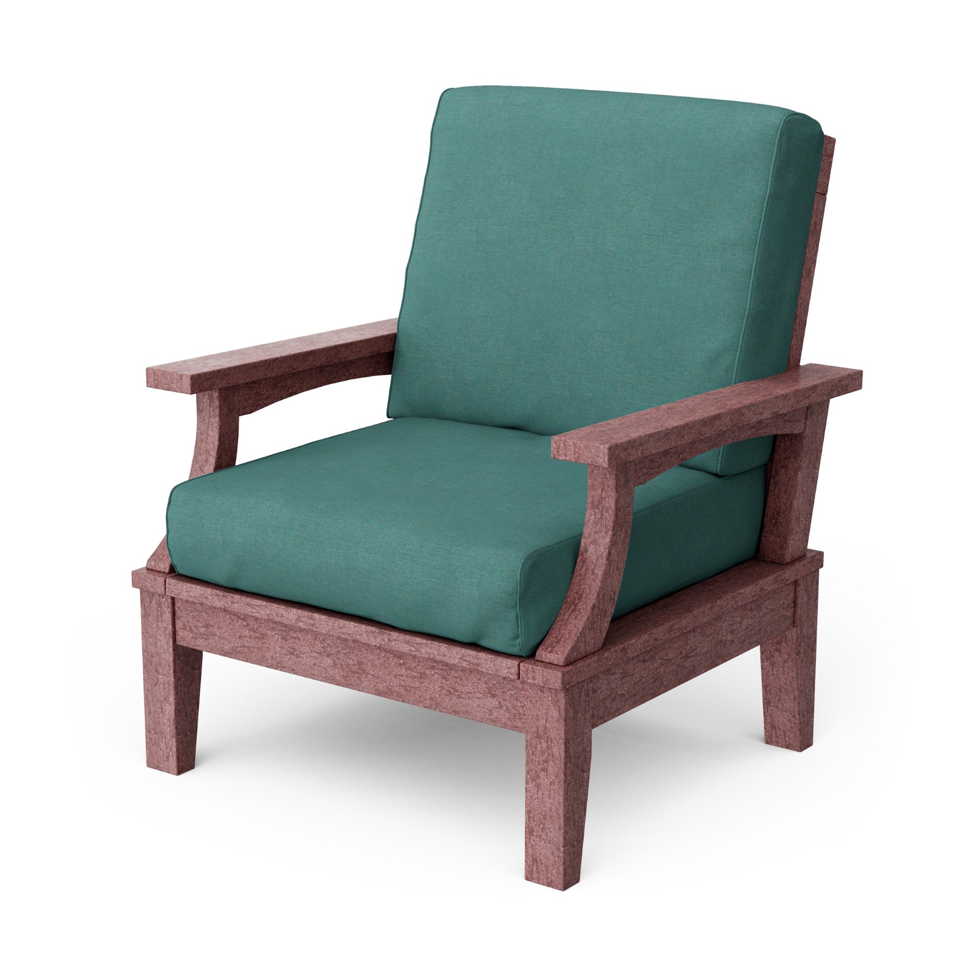 Heritage Deep Seating Patio Chair with Weather-Resistant Cushions - Outdoor Lounge Furniture for Garden, Poolside & Backyard Relaxation
