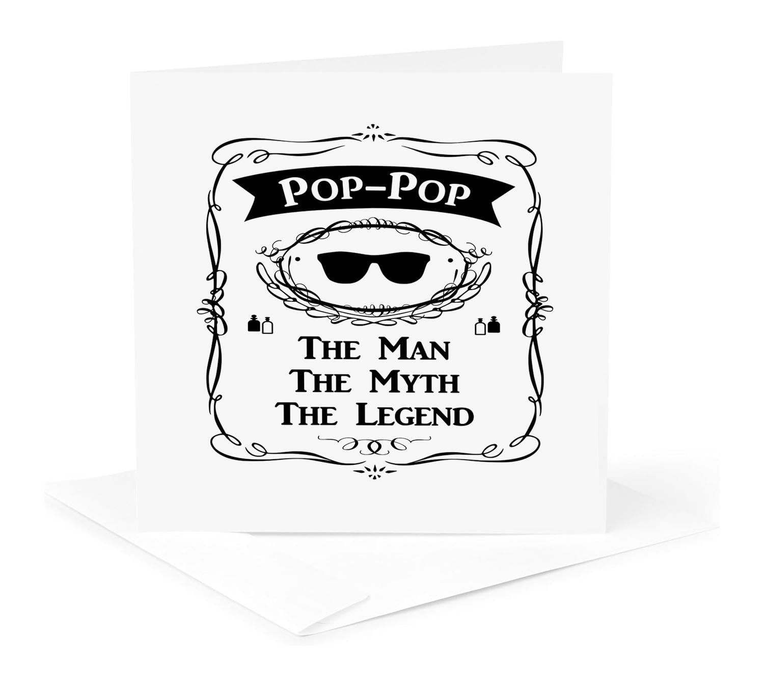 Funny Pop-Up Greeting Card for Grandpa - 'The Man The Myth The Legend' Humorous Birthday Gift | Perfect for Father's Day, Retirement & Special Occasions