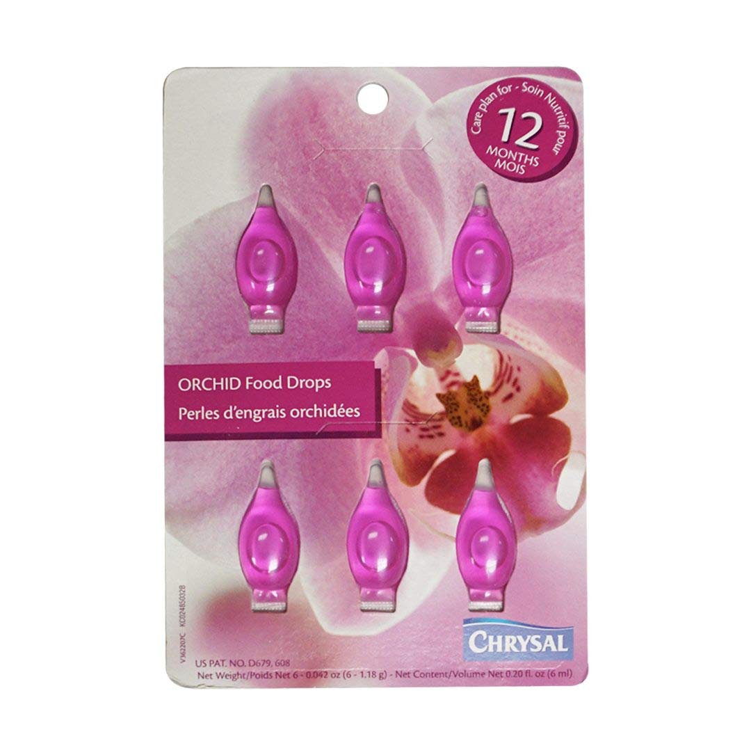 Premium Orchid Food Drops - Year Supply Concentrated Fertilizer for All Orchid Species | Indoor & Outdoor Plant Care | Perfect for Home Gardens, Office Decor & Florist Supplies