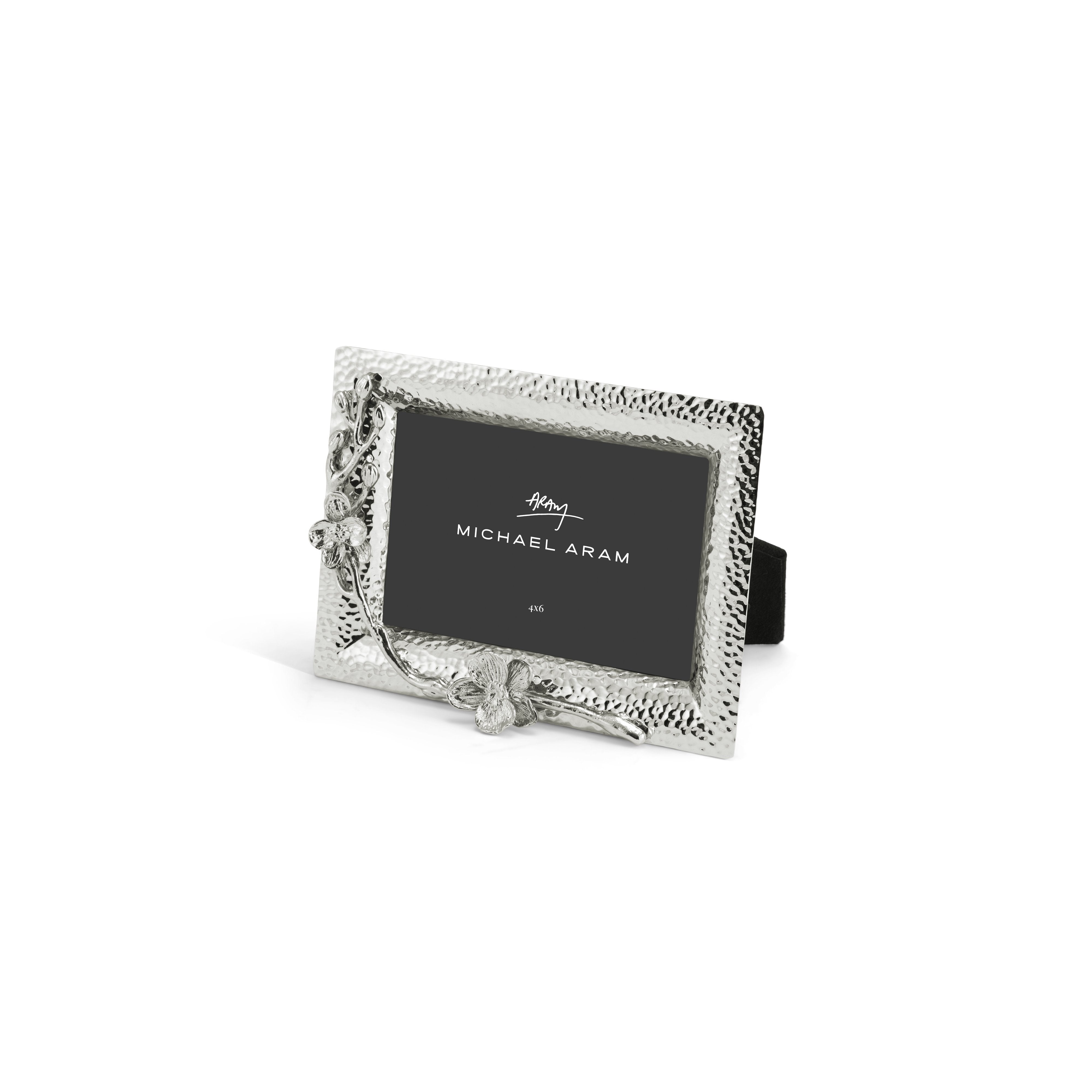 Elegant White Orchid Picture Frame - Perfect for Home Decor, Wedding Photos & Wall Art Displays