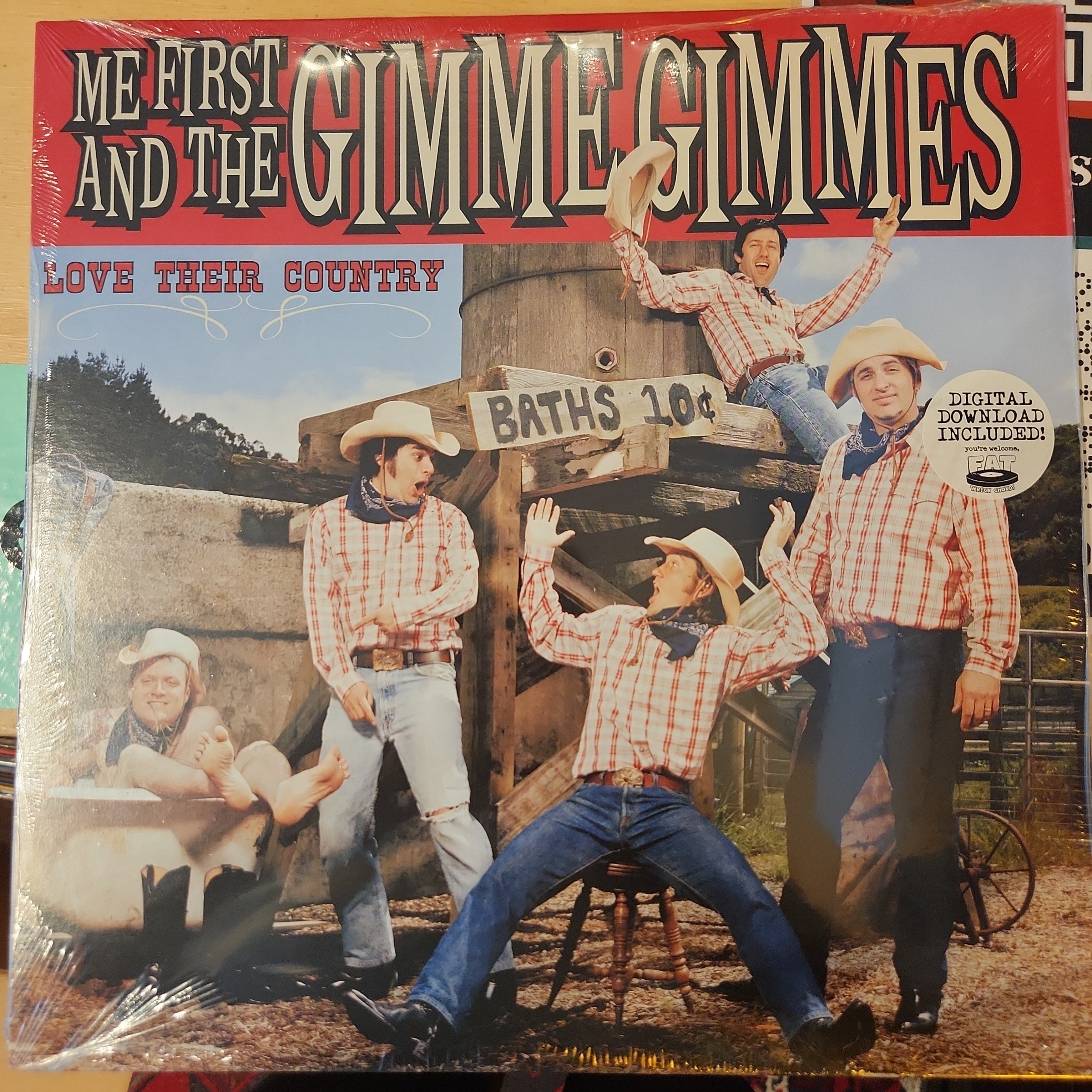 Me First and the Gimme Gimmes Love Their Country Vinyl LP Record - Punk Rock Cover Album, Limited Edition Collectible for Music Lovers & Vinyl Enthusiasts (Perfect for Home Listening, Gifts & Music Collections)