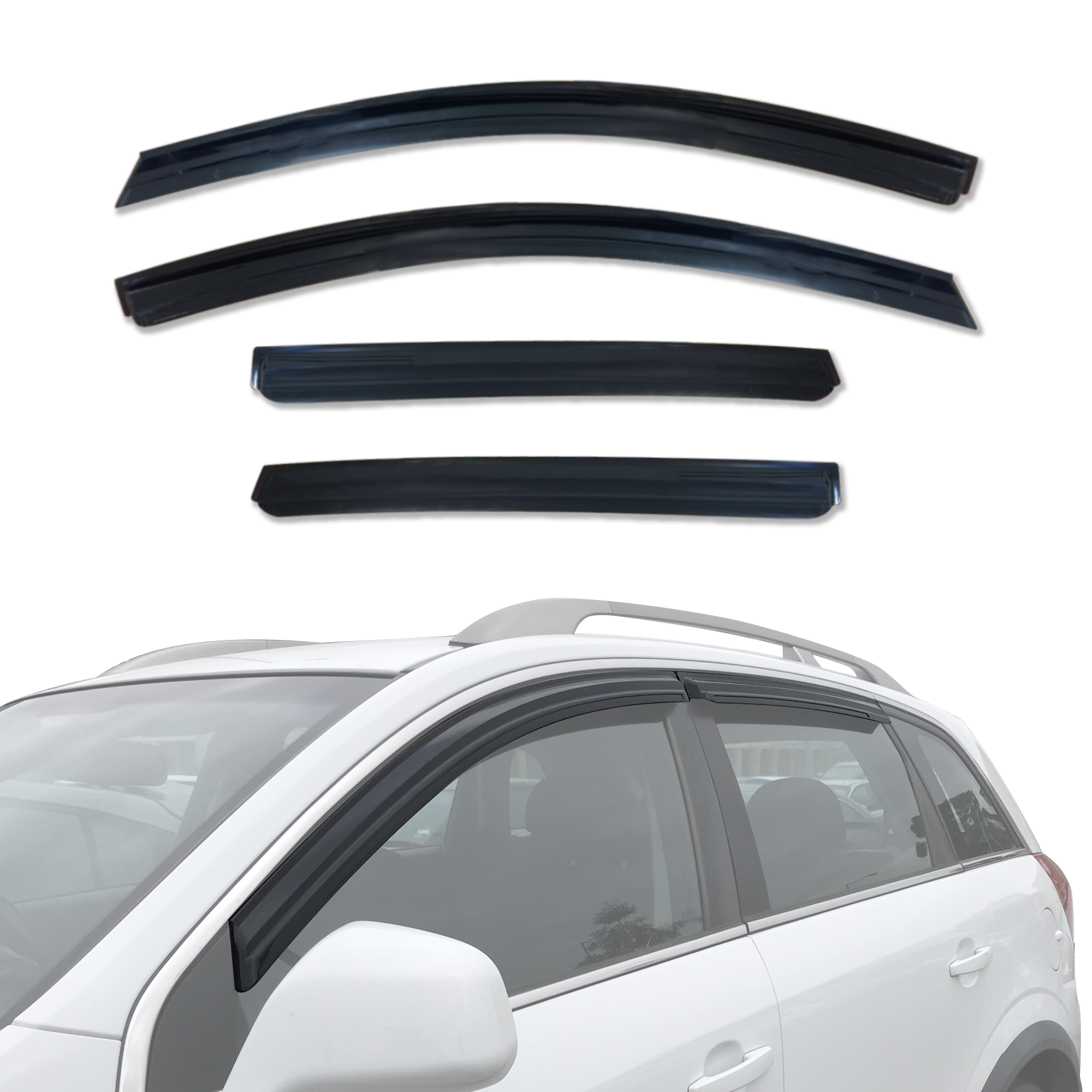 Holden Captiva 2006-2019 Car Window Weather Shields - Wind & Rain Protection for Side Windows | Perfect for All-Weather Driving & Outdoor Adventures