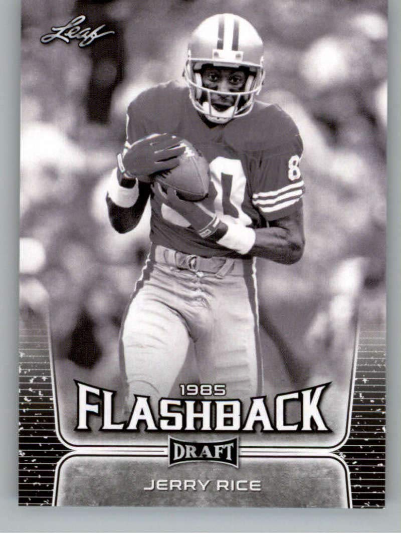 2020 Leaf Draft #99 Jerry Rice Football Card - Mississippi Valley State Delta Devils & San Francisco 49ers (Flashback) NM-MT | NFL Trading Card for Collectors & Sports Memorabilia Fans | Perfect for Display, Investment & Fantasy Football