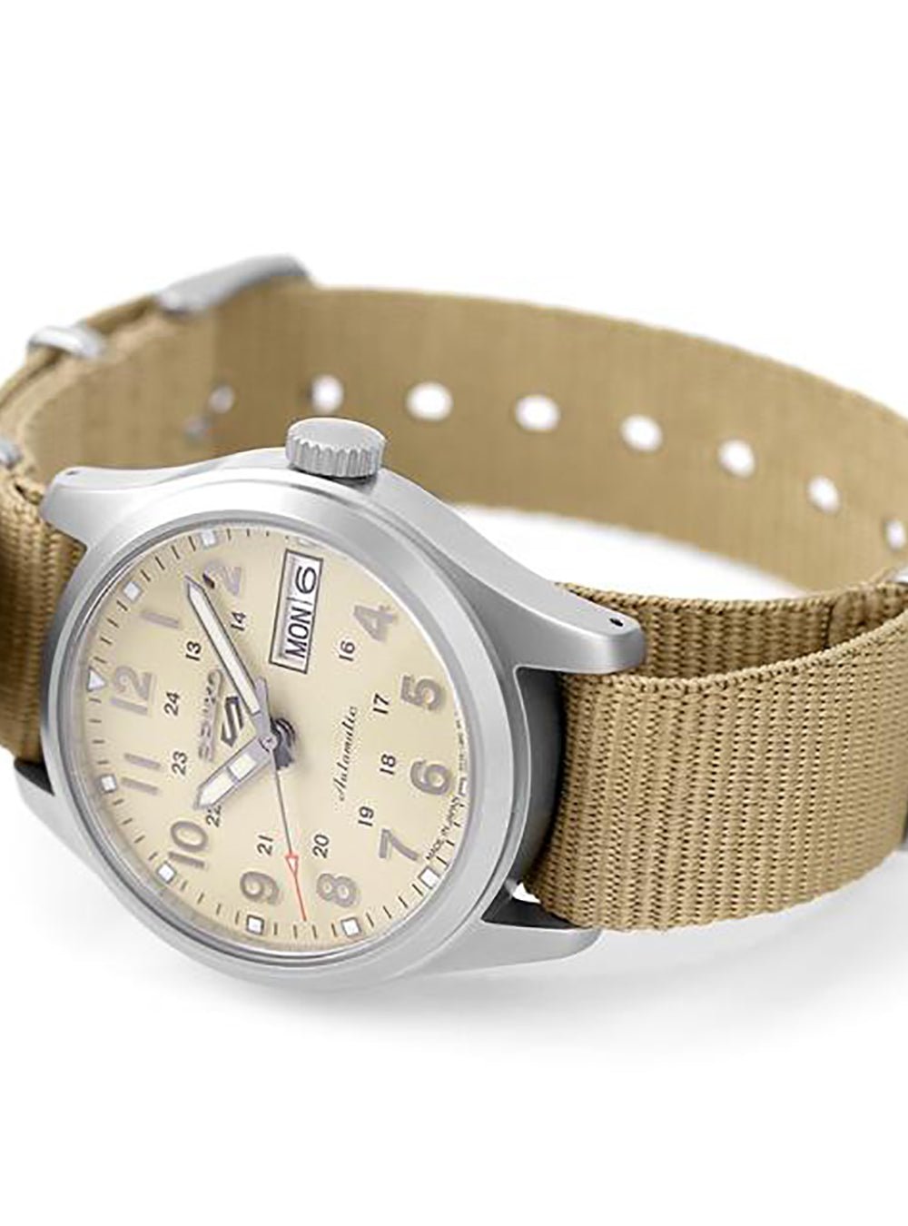 SEIKO 5 Sports Automatic Watch SBSA199 - Japanese Made Field & Military Style Men's Watch for Outdoor Adventures, Hiking & Everyday Wear