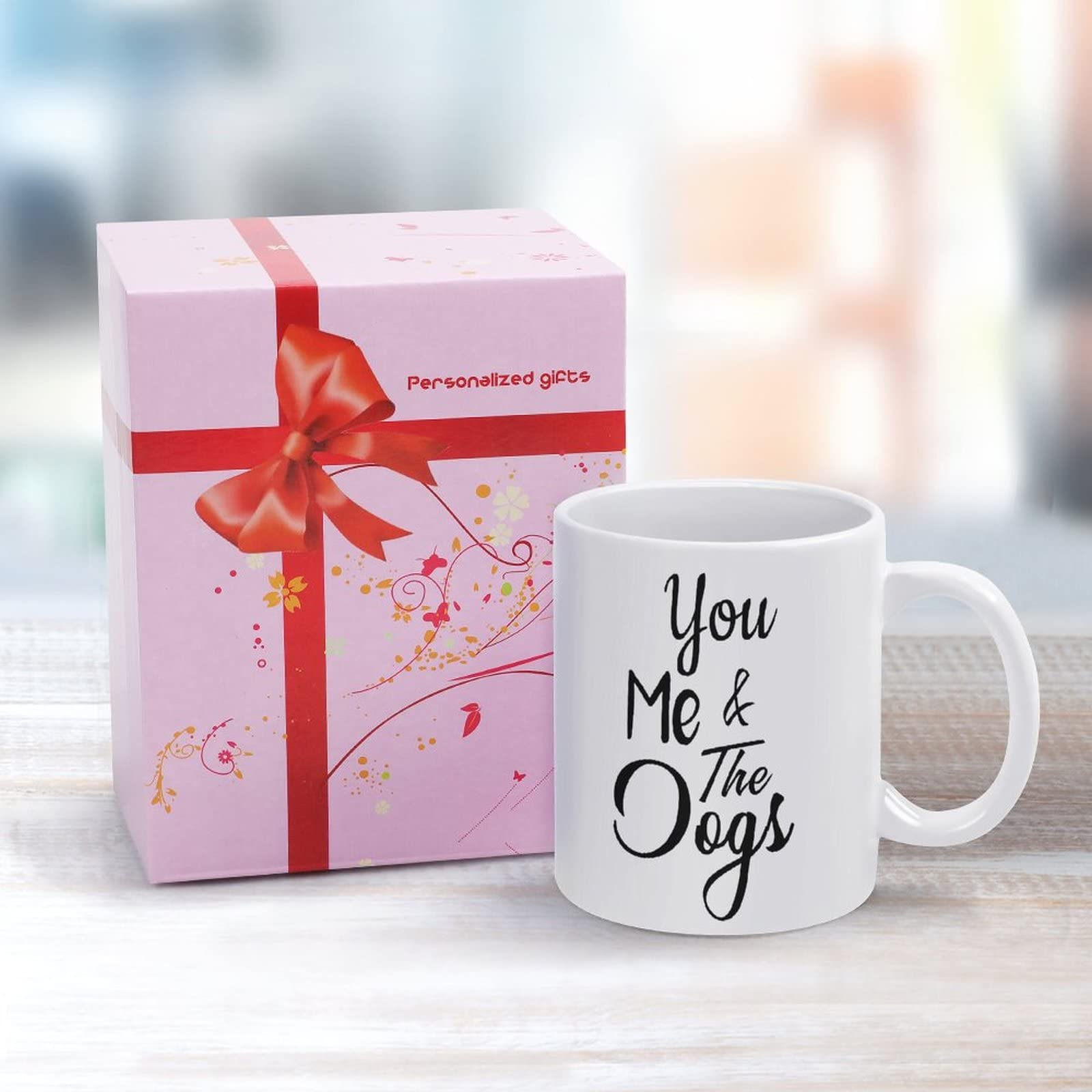 Funny Ceramic Coffee Mug 11 Oz - Novelty Gift for Women & Men, Perfect for Tea, Milk & Juice - Ideal for Dog Lovers, Couples & Coffee Breaks at Home or Office