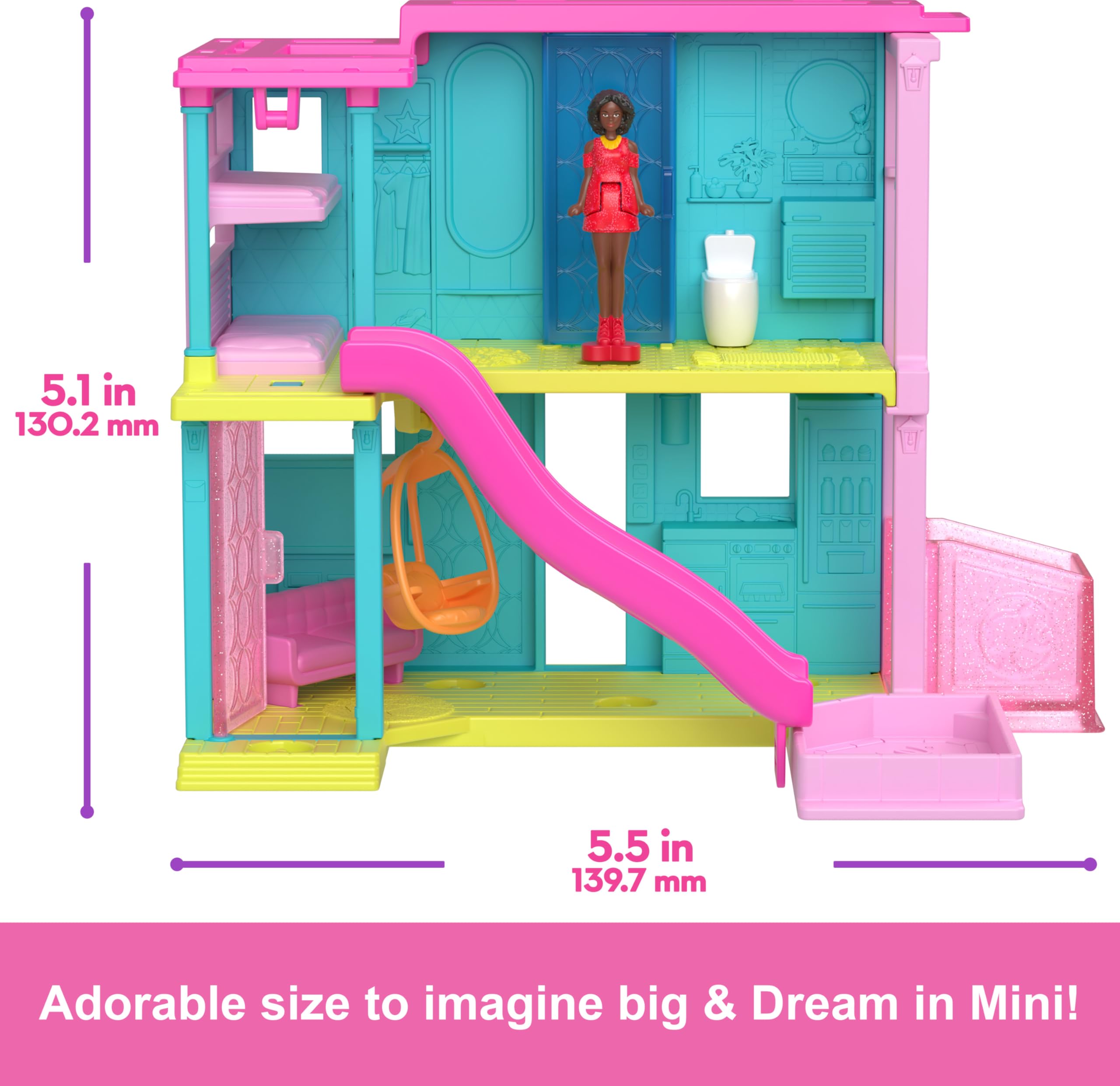 Mini BarbieLand Doll House Set with 1.5