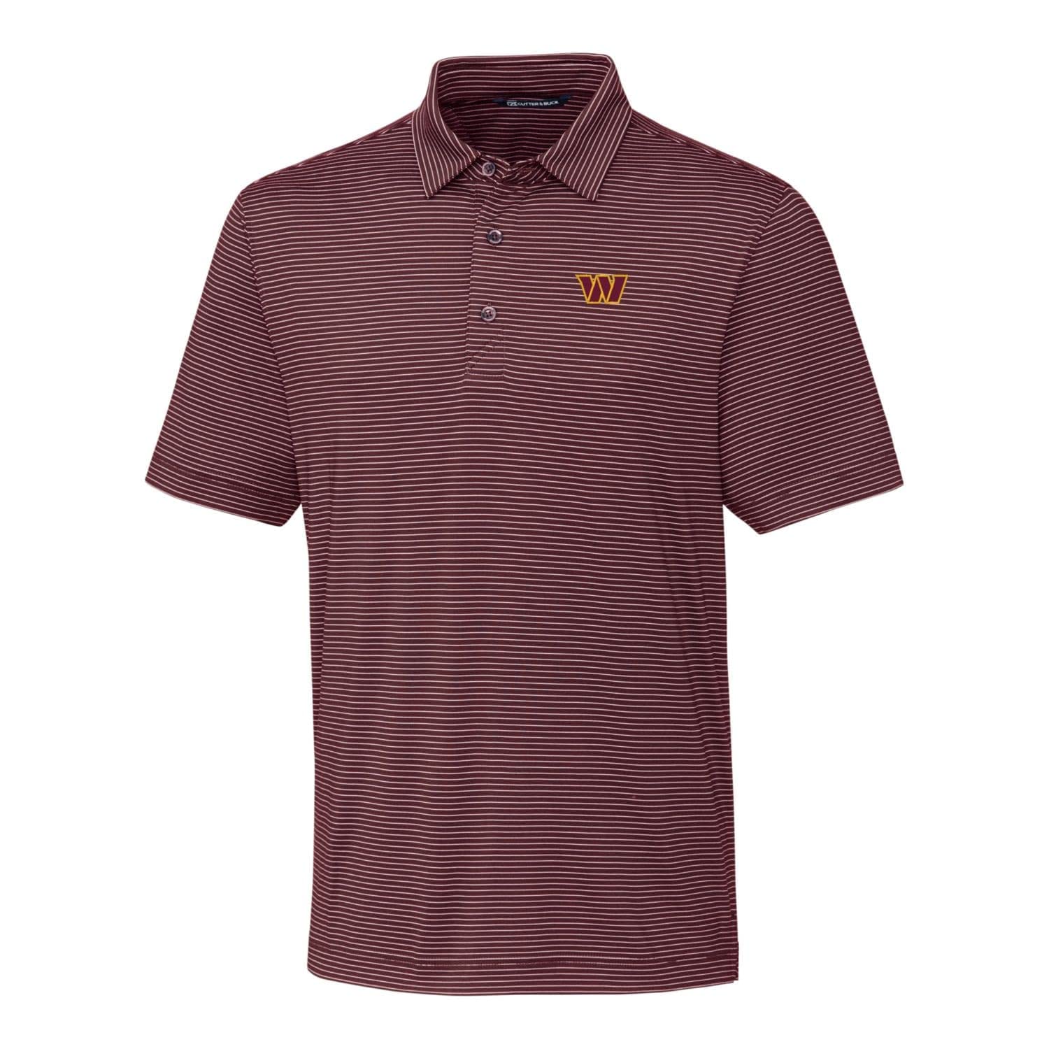 Cutter & Buck Men's NFL Big & Tall Forge Pencil Stripe Stretch Polo Shirt - Comfortable Athletic Fit for Game Day & Casual Wear
