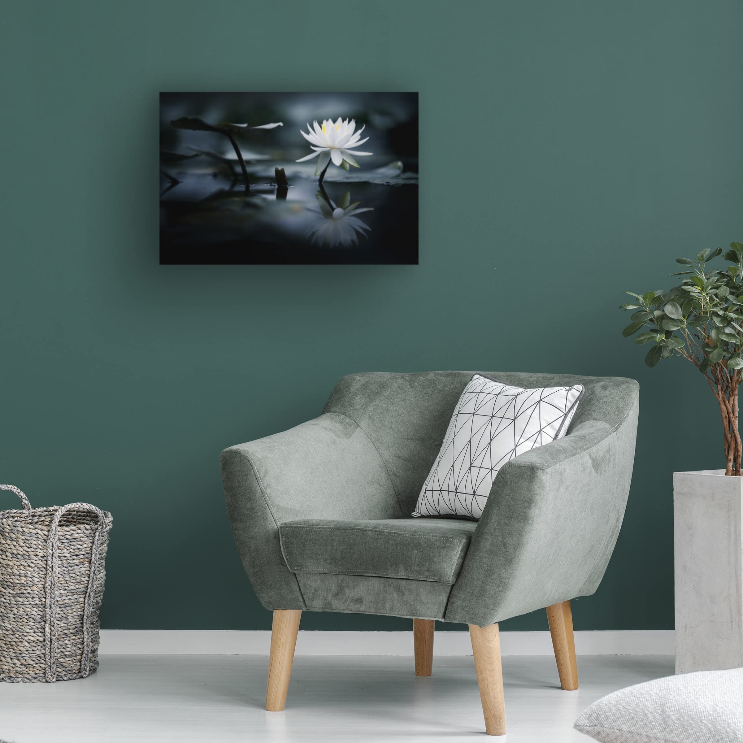 Trademark Fine Art 'Reflection' Canvas Wall Art by Takashi Suzuki - Modern Abstract Painting for Living Room, Bedroom & Office Decor