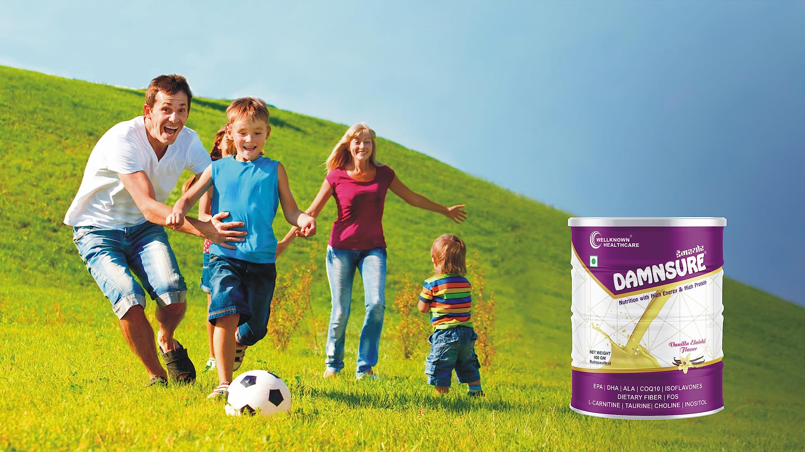 DamnSure High Protein Drink - Premium Whey Protein Shake for Muscle Recovery & Energy Boost | Ideal for Post-Workout, Fitness, and Active Lifestyle