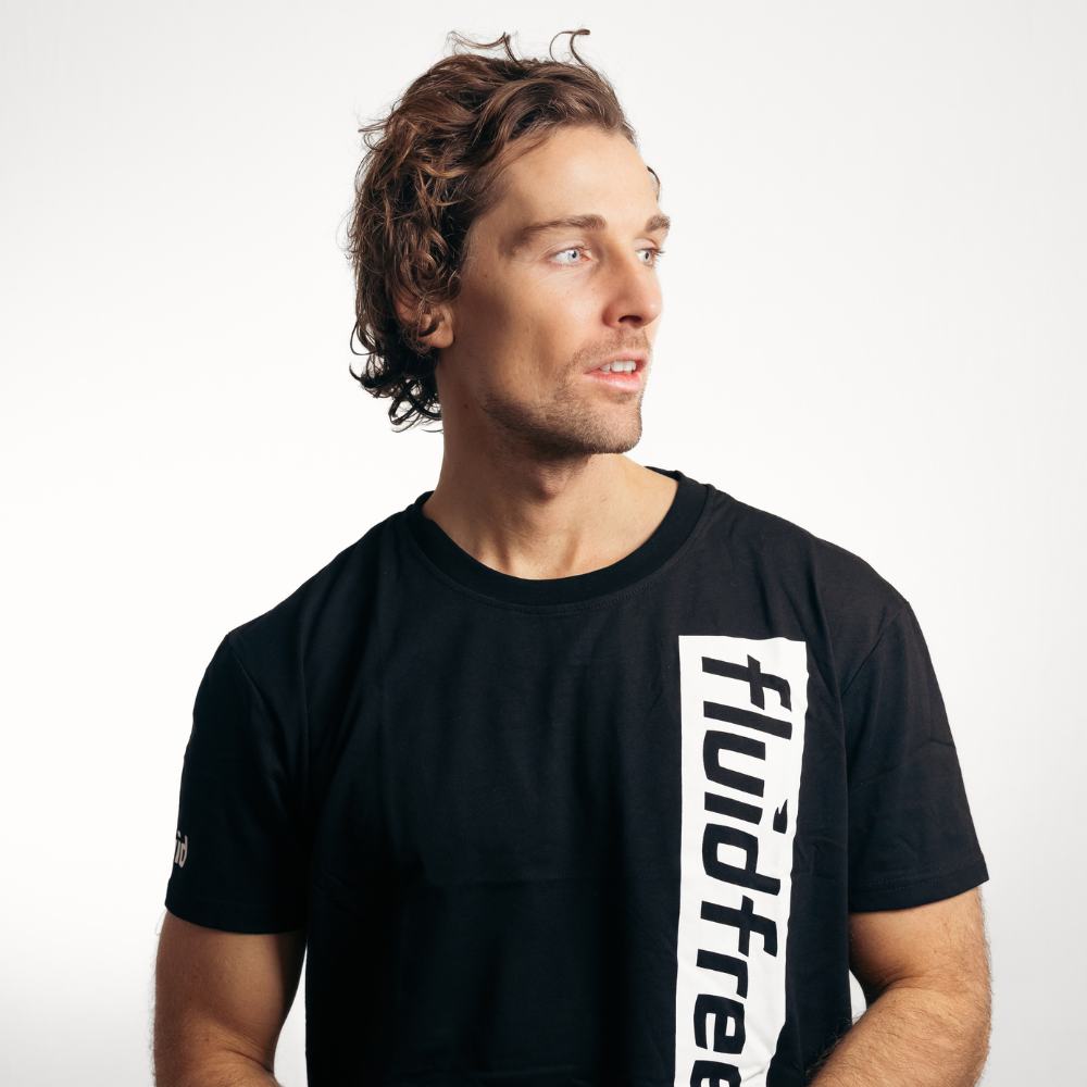 Fluid Style Tee - Soft Black Cotton T-Shirt for Men | Casual Wear, Street Fashion & Everyday Comfort