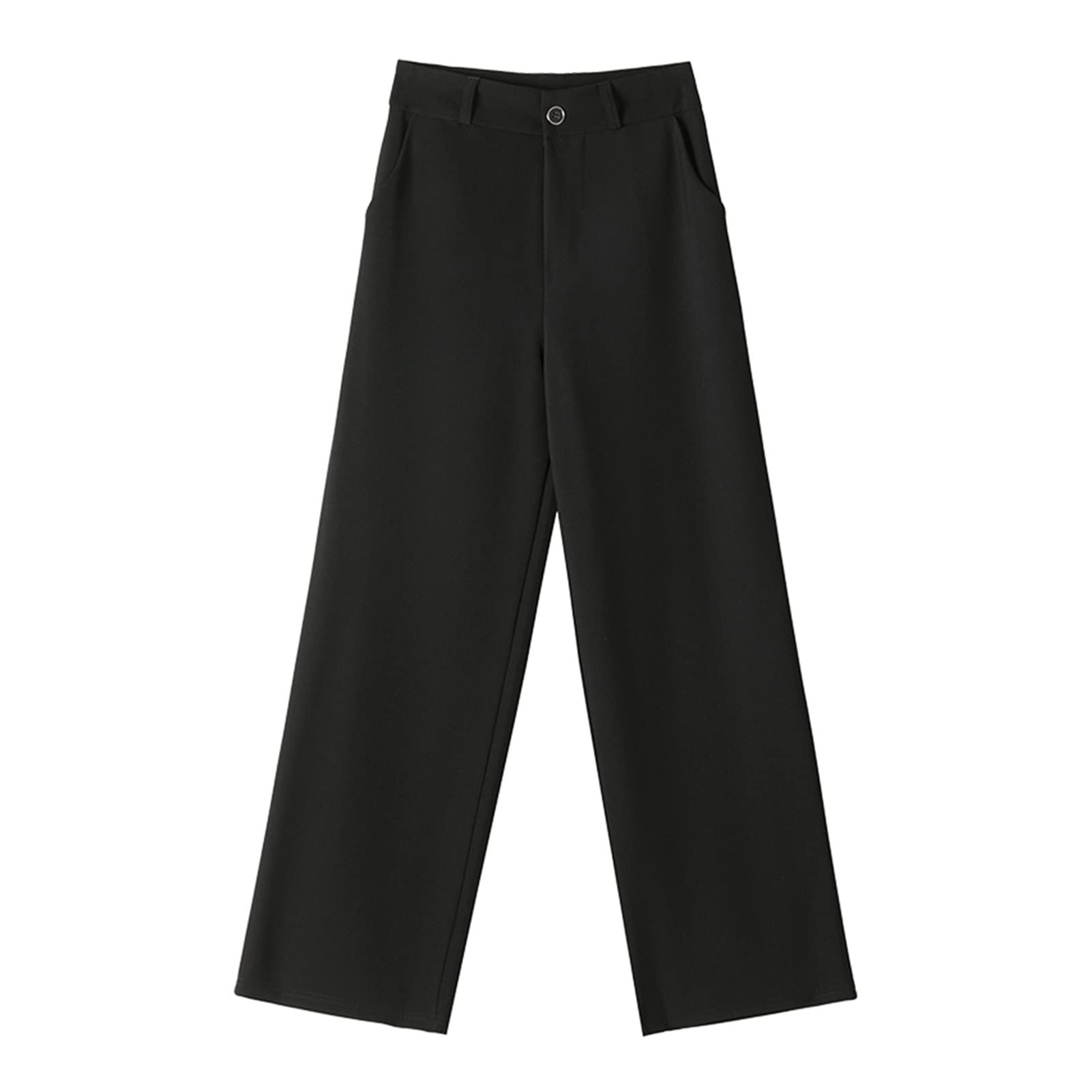 Women's High Waisted Vintage Sweatpants - Baggy Wide Leg Harajuku Streetwear Pants in Black | Perfect for Casual Wear, Lounge, Gym & Street Fashion