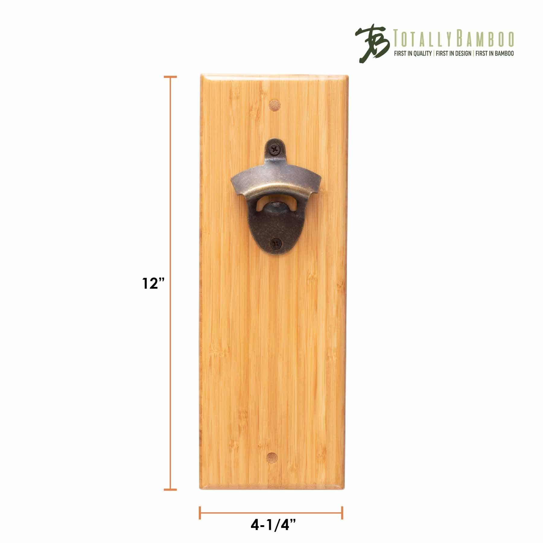 Stainless Steel Wall Mounted Bottle Opener with Magnetic Cap Catcher - Perfect for Kitchen, Bar, Garage & Outdoor Entertaining