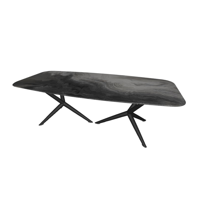 ATLANTIS Crystal Art Table - Elegant Glass Coffee Table for Living Room, Modern Home Decor, Perfect for Gifts & Interior Design