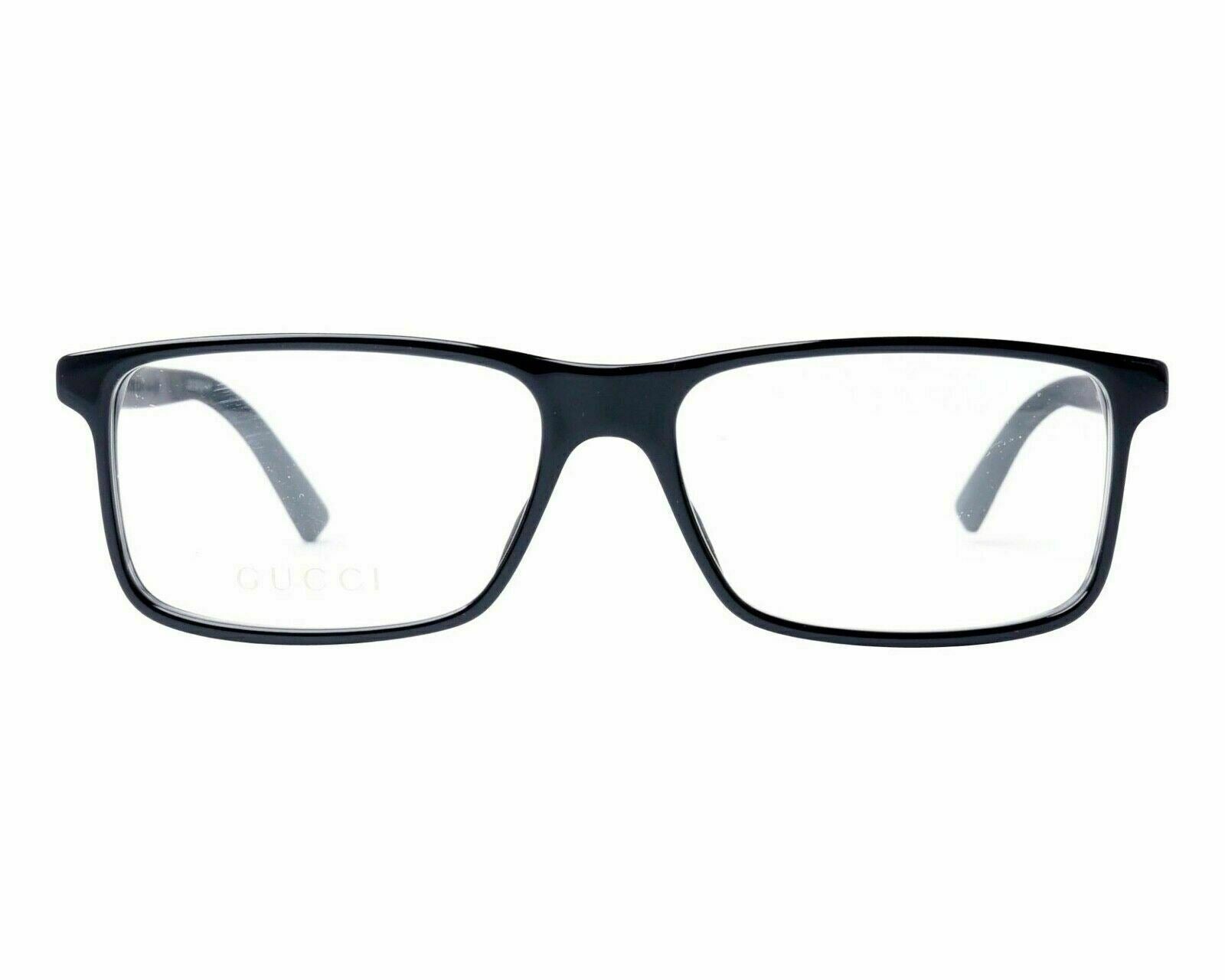 Gucci GG 0424O 005 Black Eyeglasses for Men & Women - Classic Designer Sunglasses for Fashion, Driving & Outdoor Activities