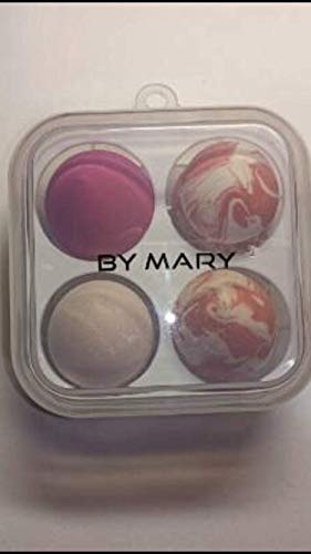 Latex-Free Beauty Blender Sponges for Makeup - 4 Pack Non-Latex Makeup Sponges for Liquid Foundation (Orange Cream Swirl) - Perfect for Flawless Foundation Application & Blending