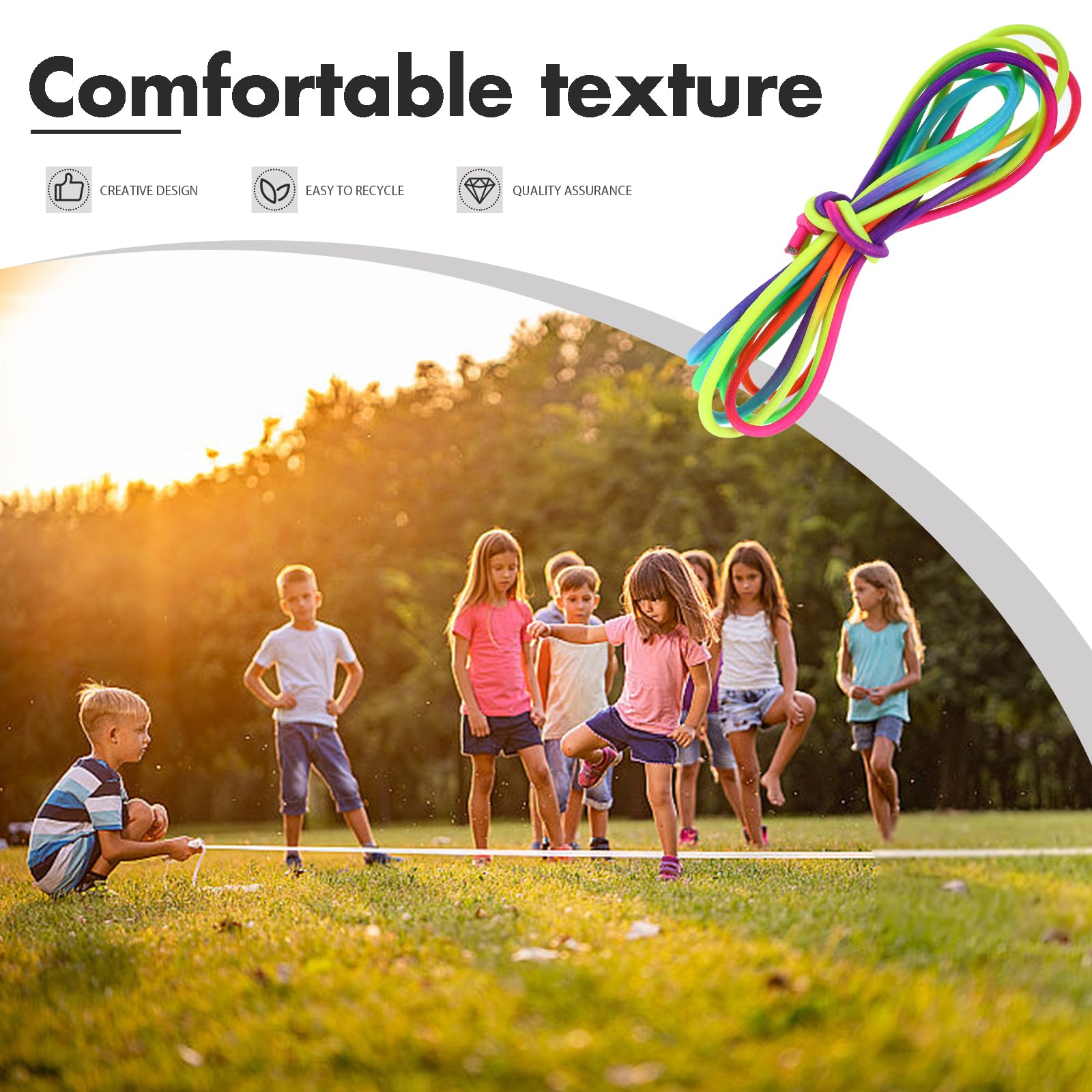 TOYANDONA Adjustable Chinese Jump Rope for Kids - 118