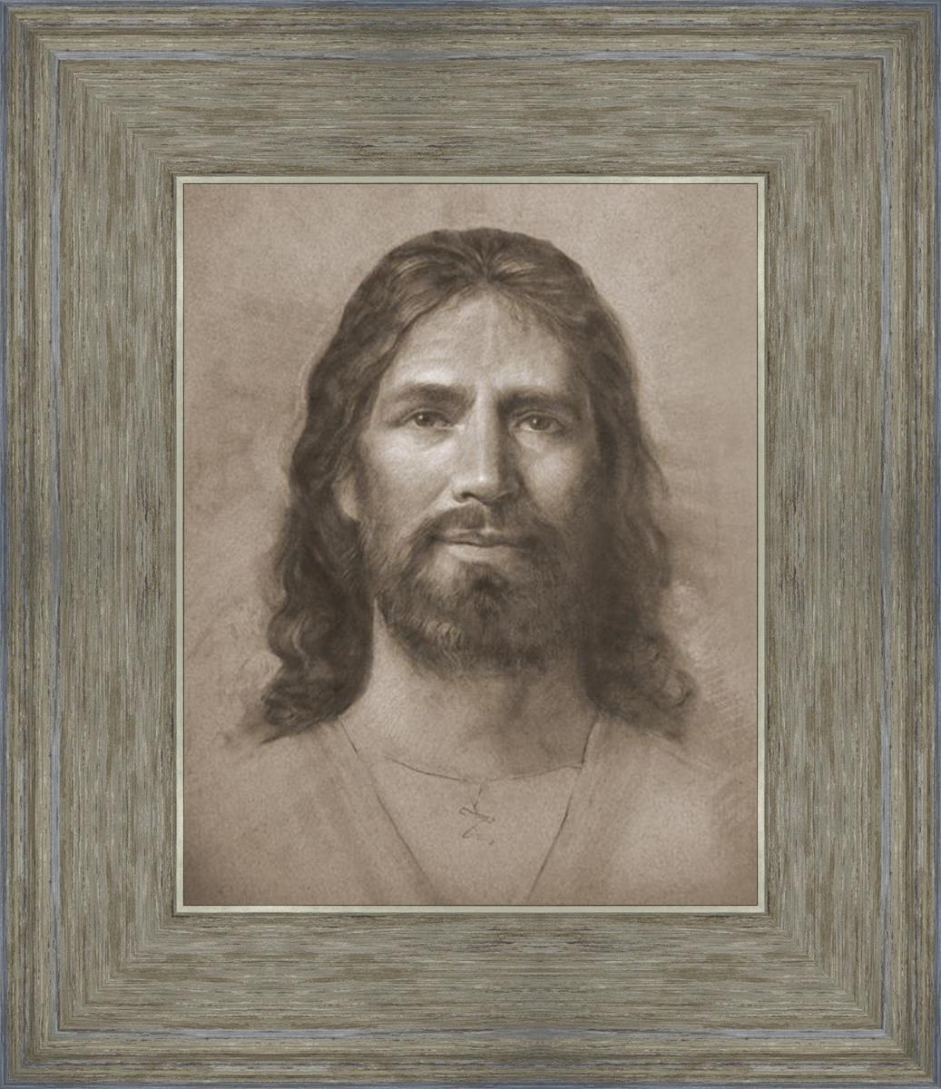Christ Head Study - Religious Artwork for Home Decor, Church Display & Spiritual Inspiration