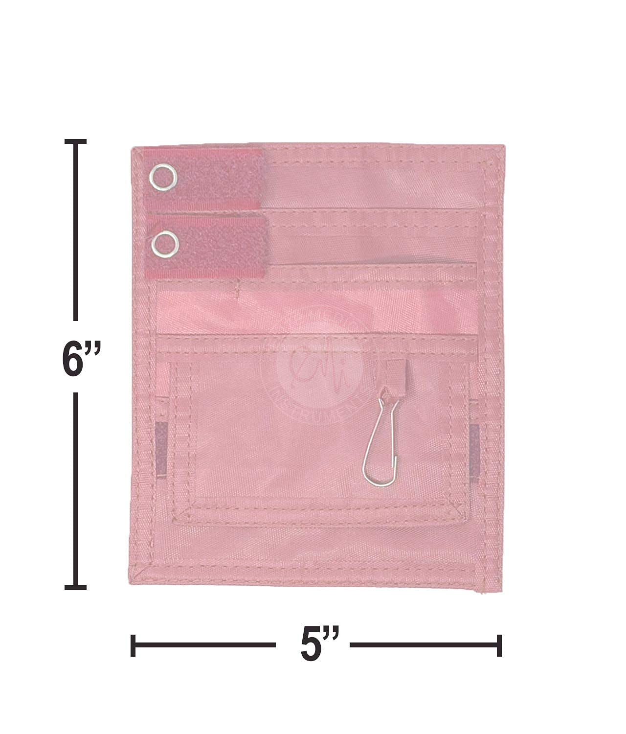 EMI Nurse Pocket Organizer 4-Piece Set - Medical Scissors, LED Pen Light, Chart Marker & Organizer Pouch (Pink) | Perfect for Nurses, Doctors & Healthcare Professionals On-The-Go