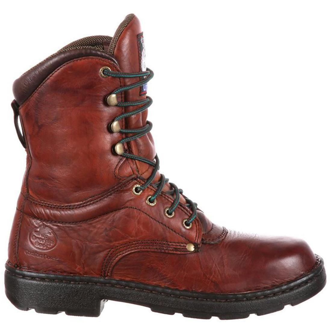 Eagle Light Work Boots for Men - Durable & Comfortable Safety Shoes for Construction, Landscaping & Outdoor Work