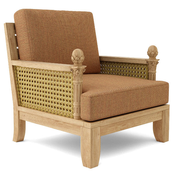 Premium Luxe Deep Seating Armchair - Modern Comfortable Lounge Chair for Living Room, Patio & Outdoor Relaxation - Perfect for Home Decor & Cozy Reading Nook