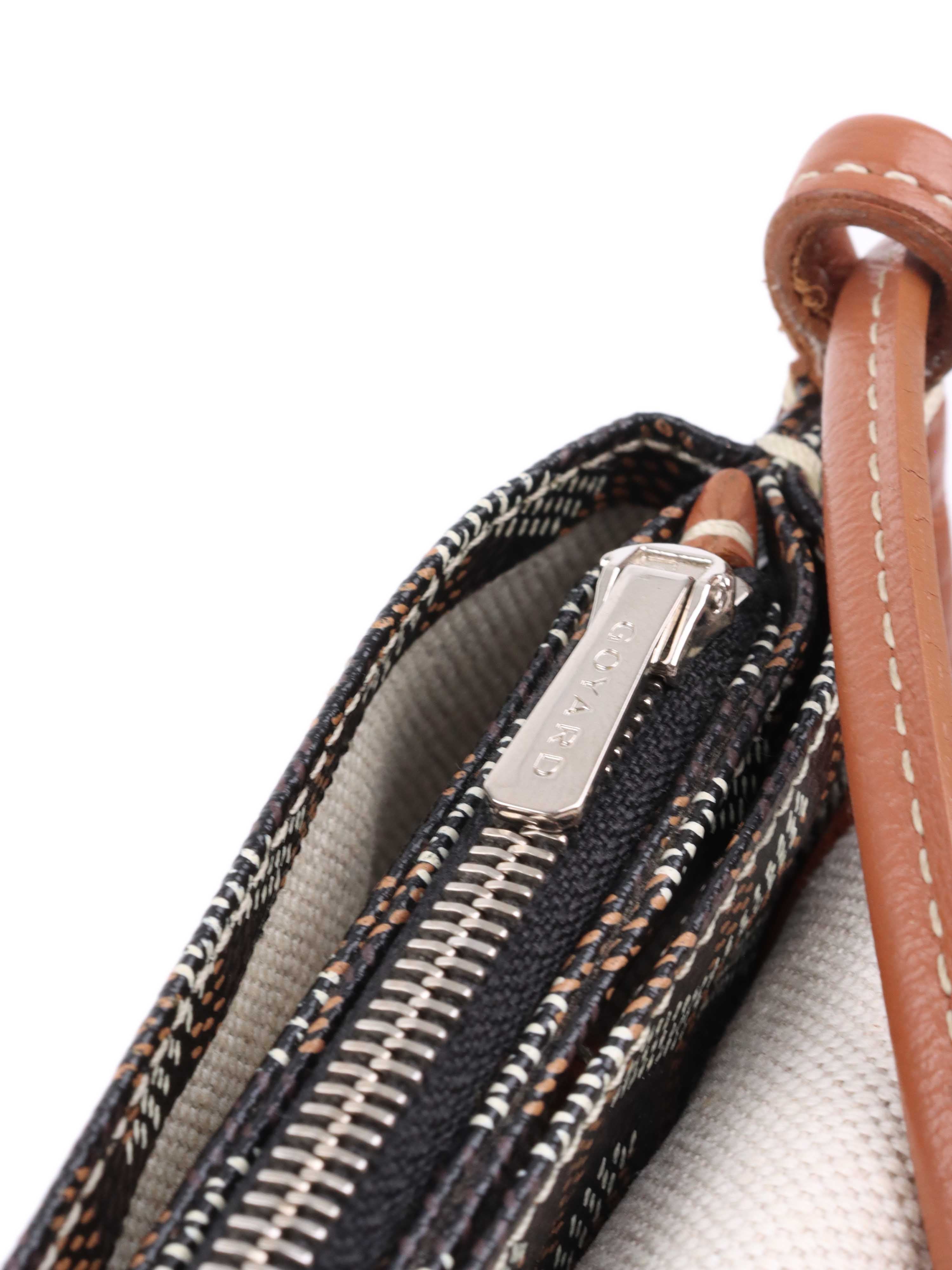 Goyard Black & Tan Plumet Pocket Wallet for Men | Luxury Leather Card Holder | Slim Bifold Wallet for Everyday Use & Travel