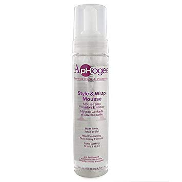 Aphogee Style Wrap Mousse 8.5 oz - Professional Hair Styling Mousse for Curly, Wavy & Straight Hair - Adds Shine & Volume - Perfect for Salon & Home Use