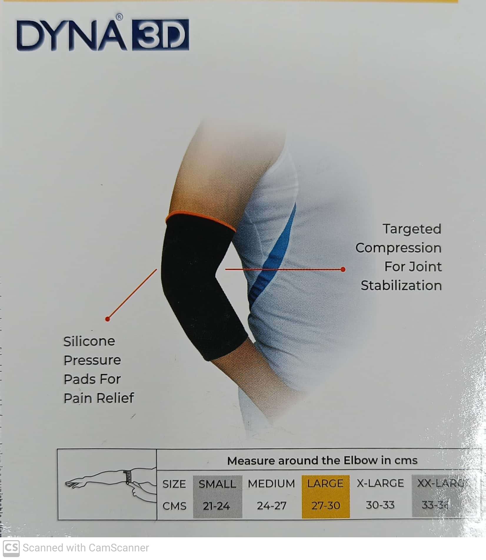 Dyna 3D Epigrip Elbow Support Brace for Tennis & Golf - Pain Relief for Tendonitis, Arthritis & Joint Injuries - Adjustable Compression Sleeve for Sports & Daily Activities