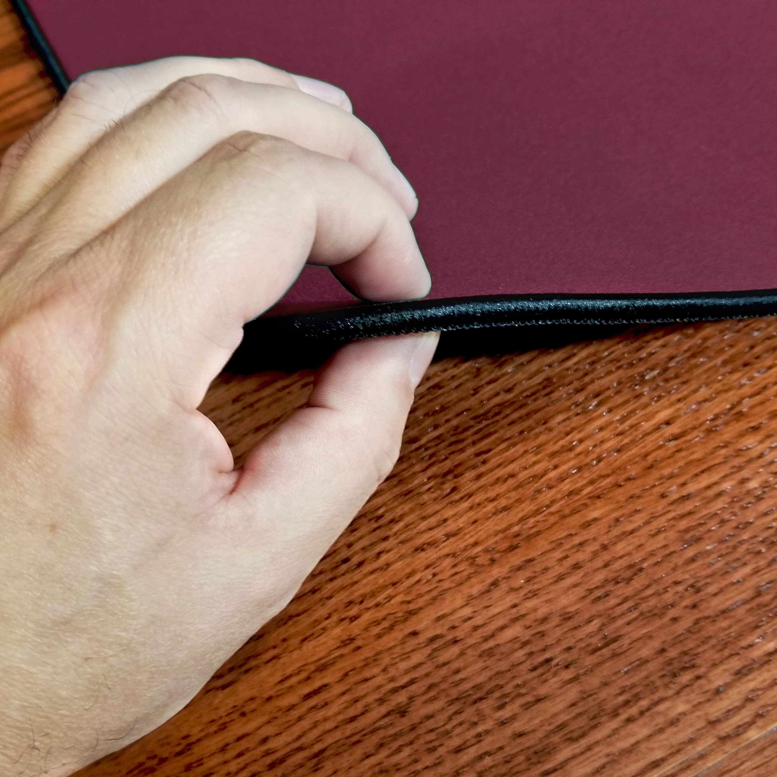 Premium 3'x5' Board Game Playmat - Extra Thick Super Cushioned, Stitched Edge & Water Resistant Surface with Carrying Case - Perfect for Tabletop Games, Magic: The Gathering, Dungeons & Dragons RPG - Ideal for Game Nights, Tournaments & Home Entertainment (Medium, Burgundy)